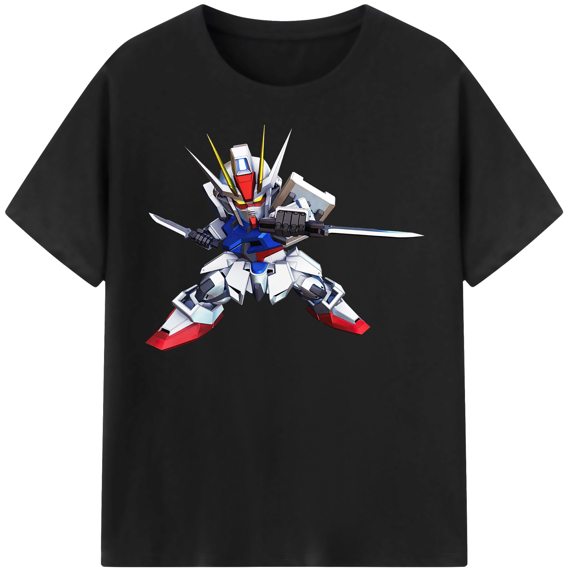 （画像用） 機動戦士ガンダム Mobile Suit Gundam レディースカジュアルプリントTシャツ（綿100％）