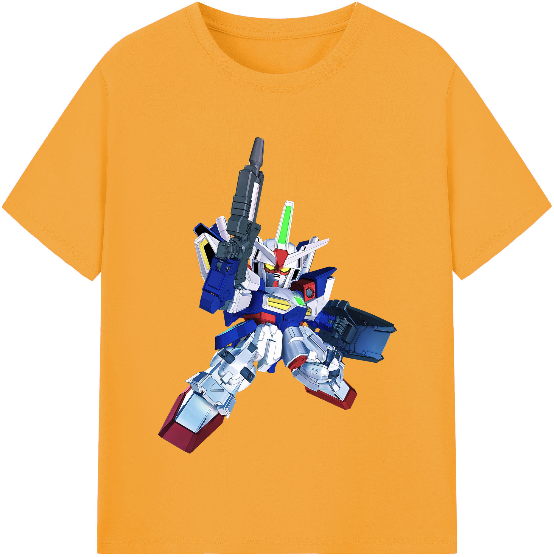 （画像用） 機動戦士ガンダム Mobile Suit Gundam レディースカジュアルプリントTシャツ（綿100％）