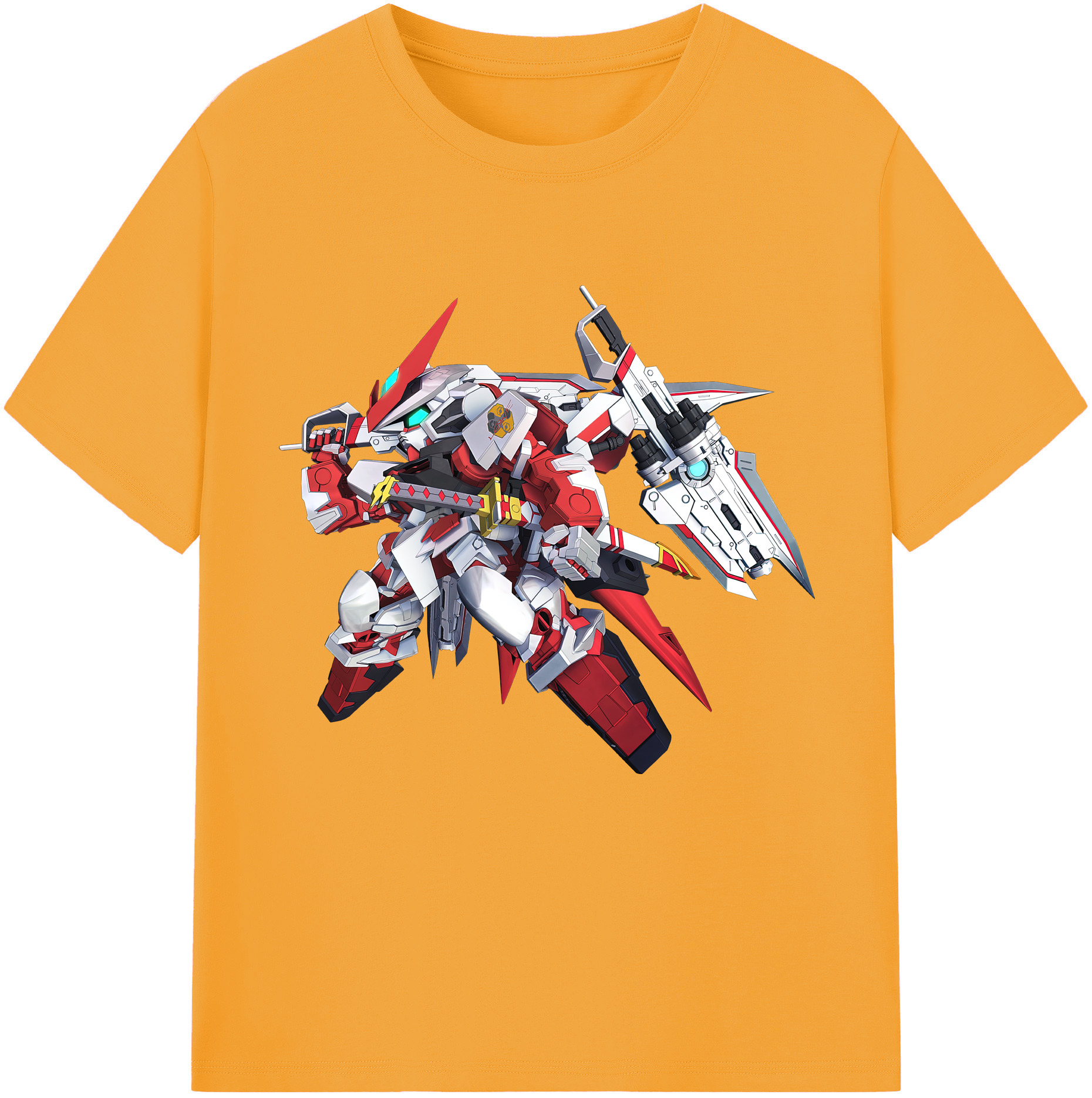 （画像用） 機動戦士ガンダム Mobile Suit Gundam レディースカジュアルプリントTシャツ（綿100％）