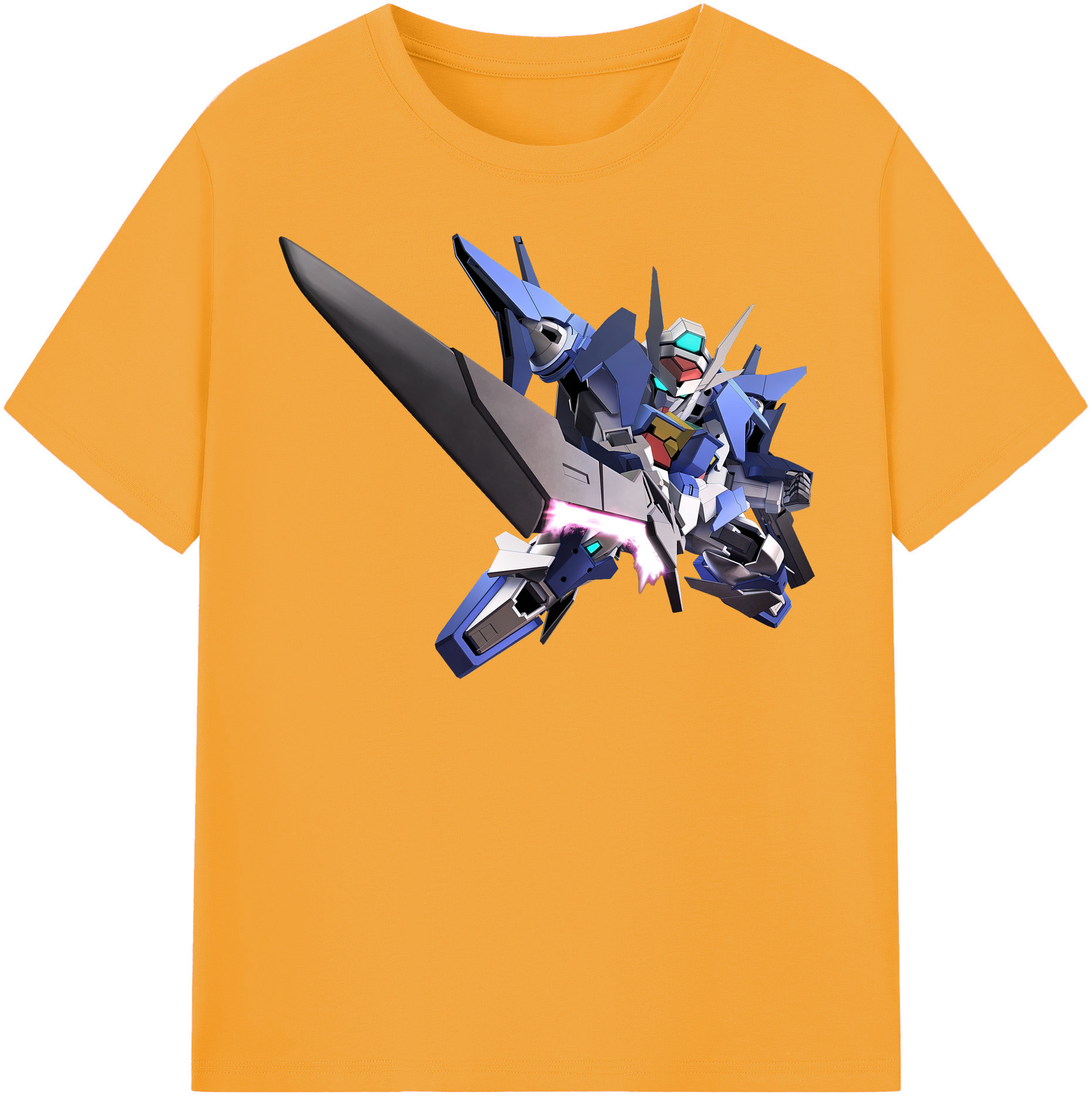 （画像用） 機動戦士ガンダム Mobile Suit Gundam レディースカジュアルプリントTシャツ（綿100％）