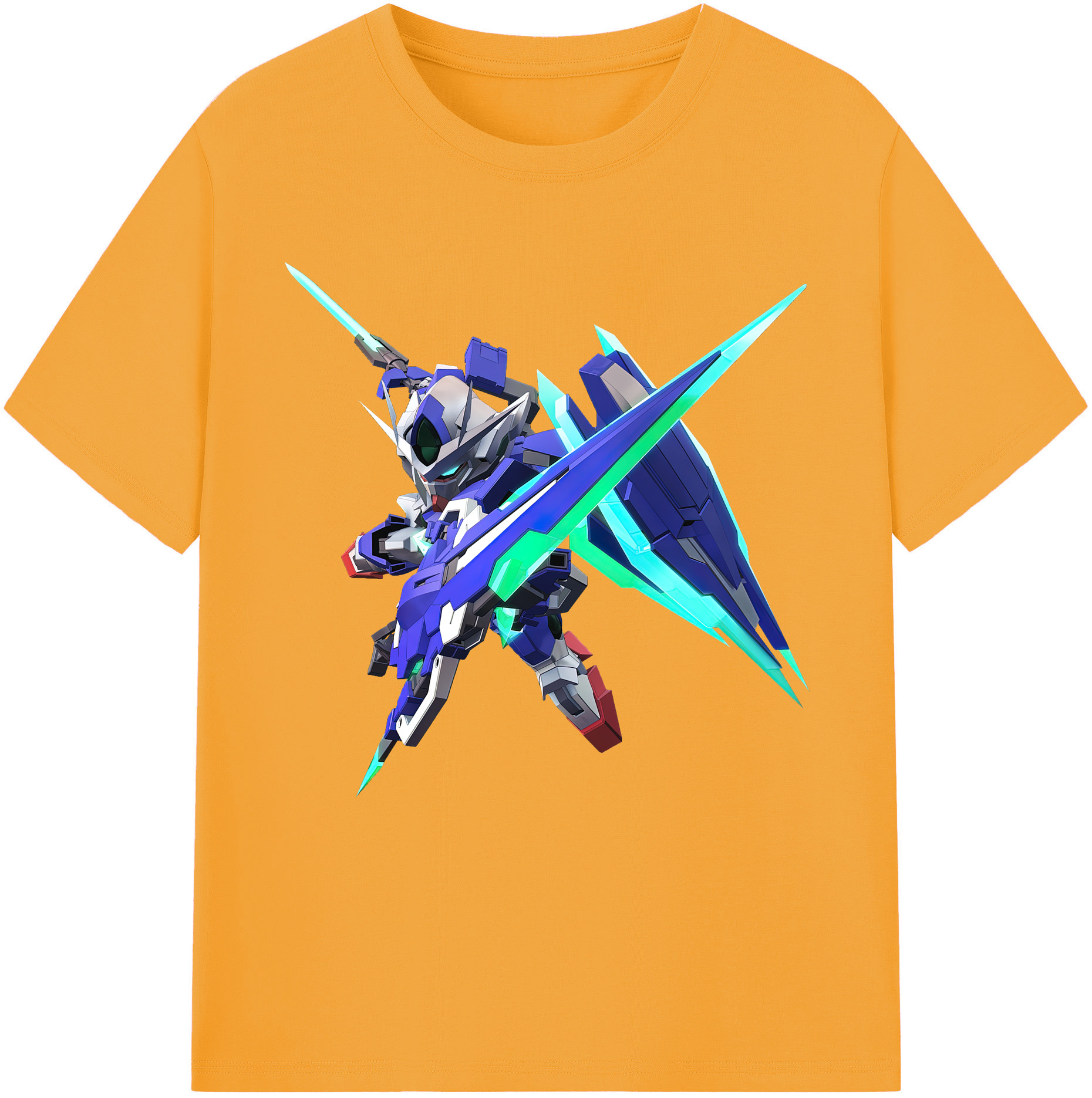 （画像用） 機動戦士ガンダム Mobile Suit Gundam レディースカジュアルプリントTシャツ（綿100％）