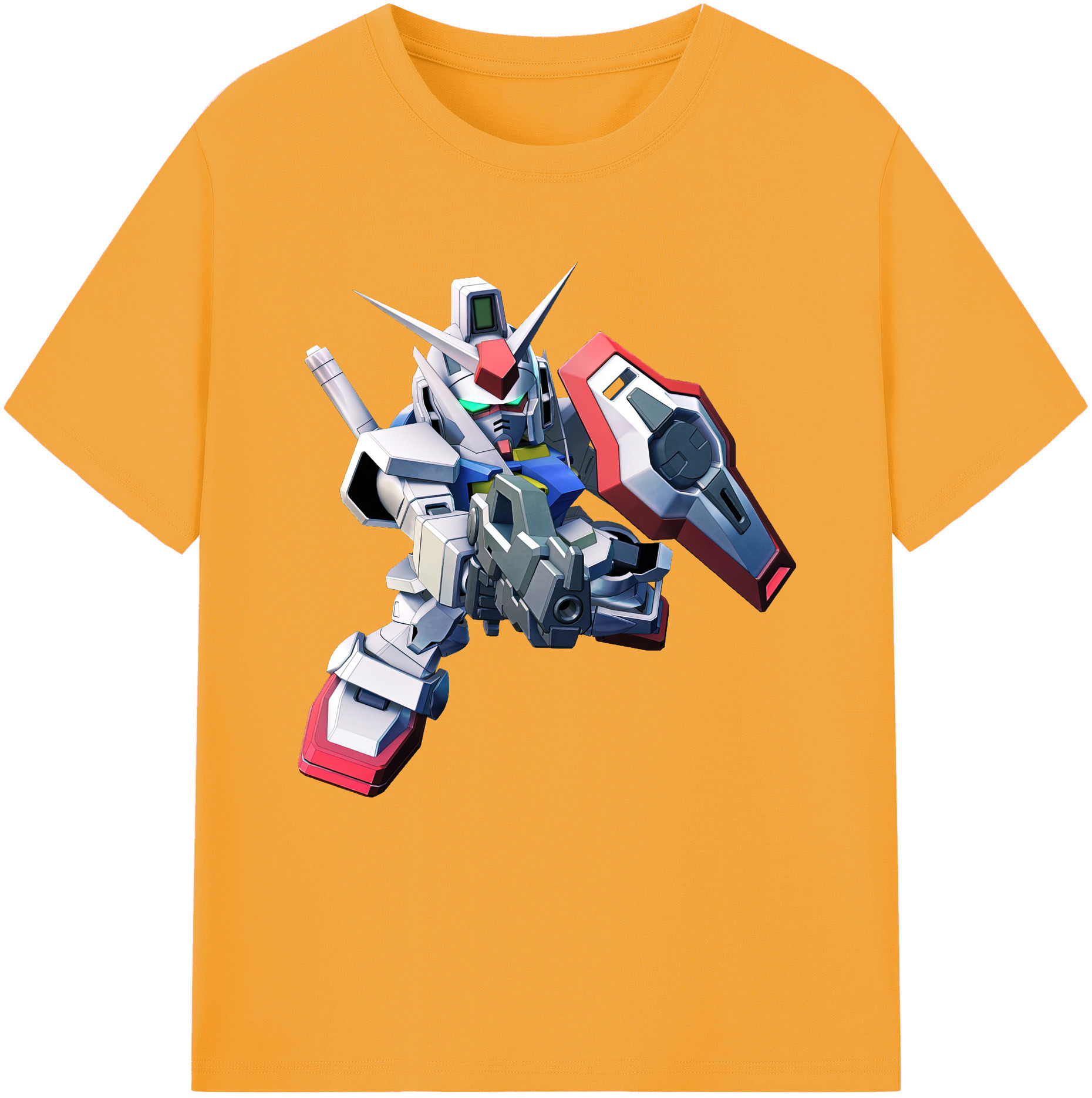（画像用） 機動戦士ガンダム Mobile Suit Gundam レディースカジュアルプリントTシャツ（綿100％）