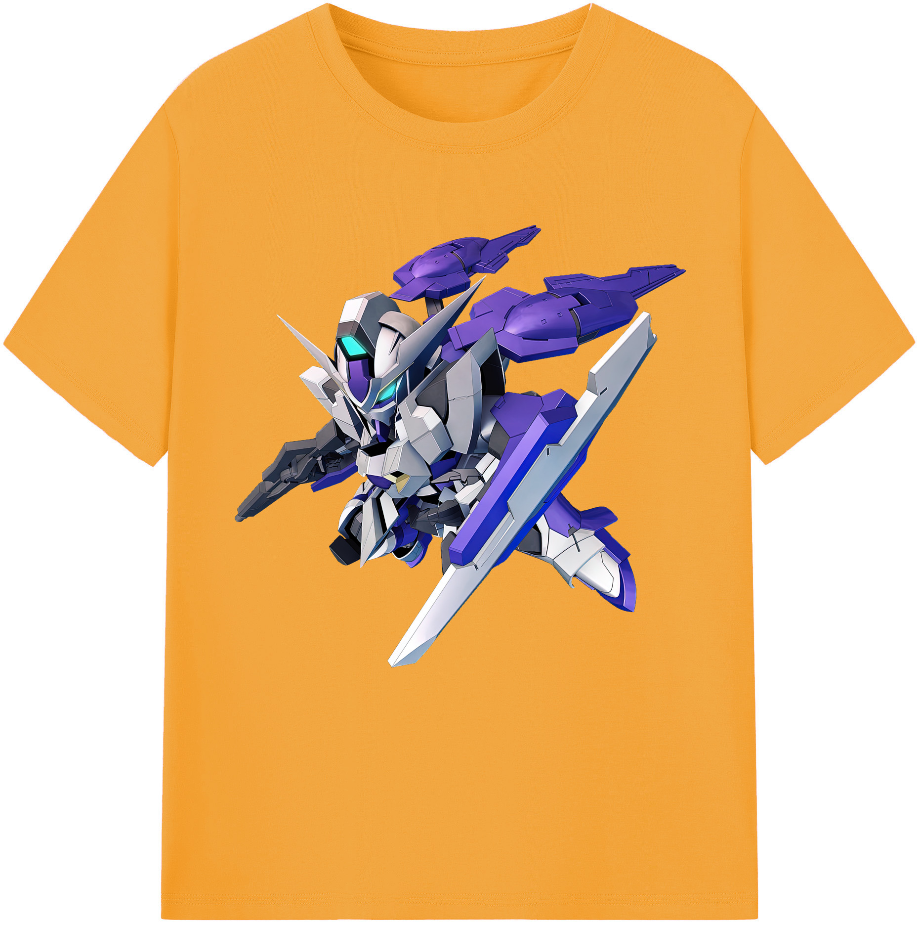 （画像用） 機動戦士ガンダム Mobile Suit Gundam レディースカジュアルプリントTシャツ（綿100％）