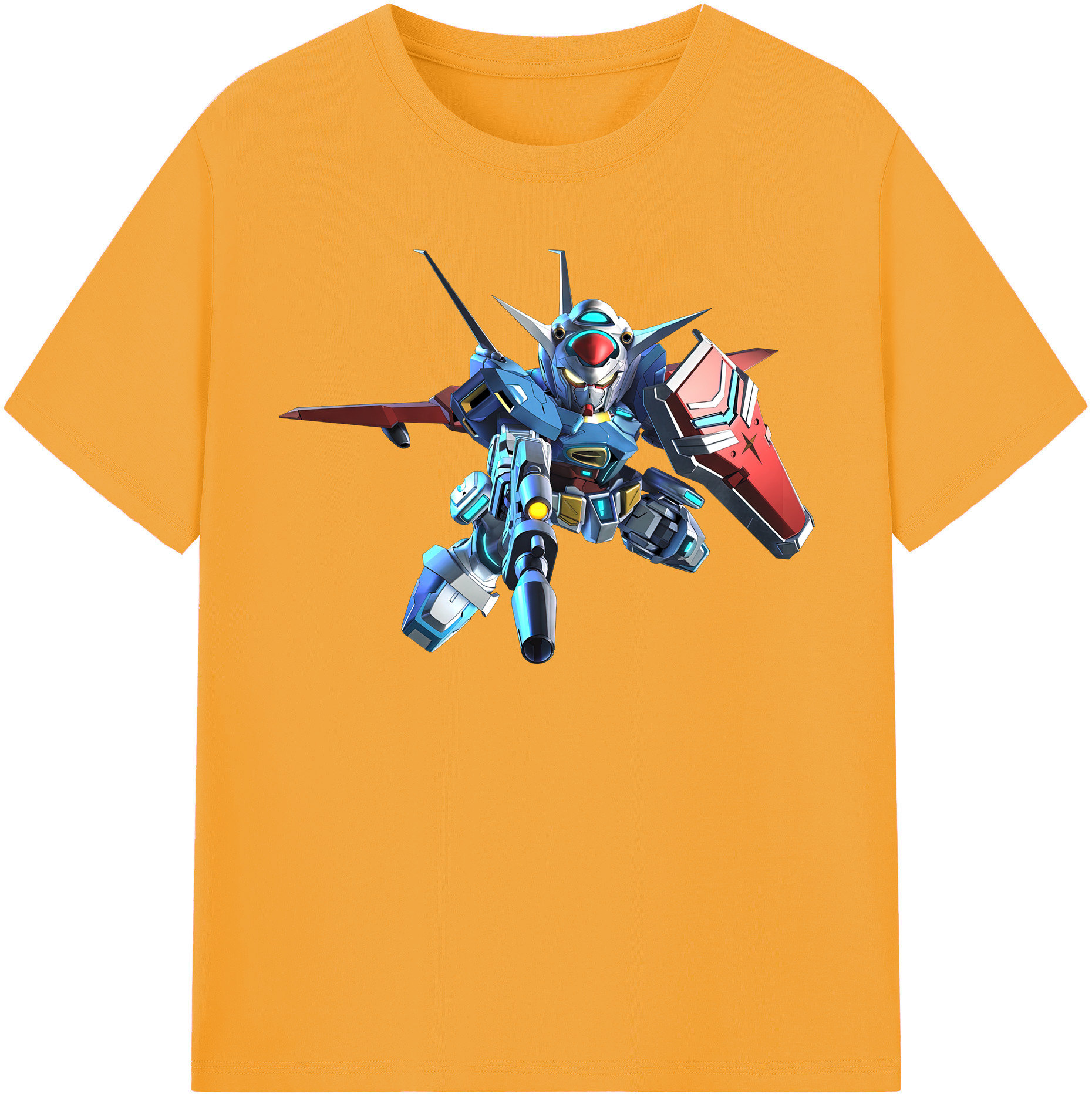 （画像用） 機動戦士ガンダム Mobile Suit Gundam レディースカジュアルプリントTシャツ（綿100％）