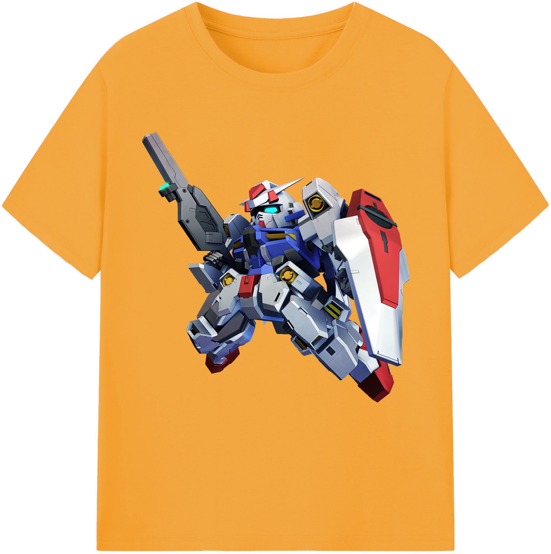 （画像用） 機動戦士ガンダム Mobile Suit Gundam レディースカジュアルプリントTシャツ（綿100％）