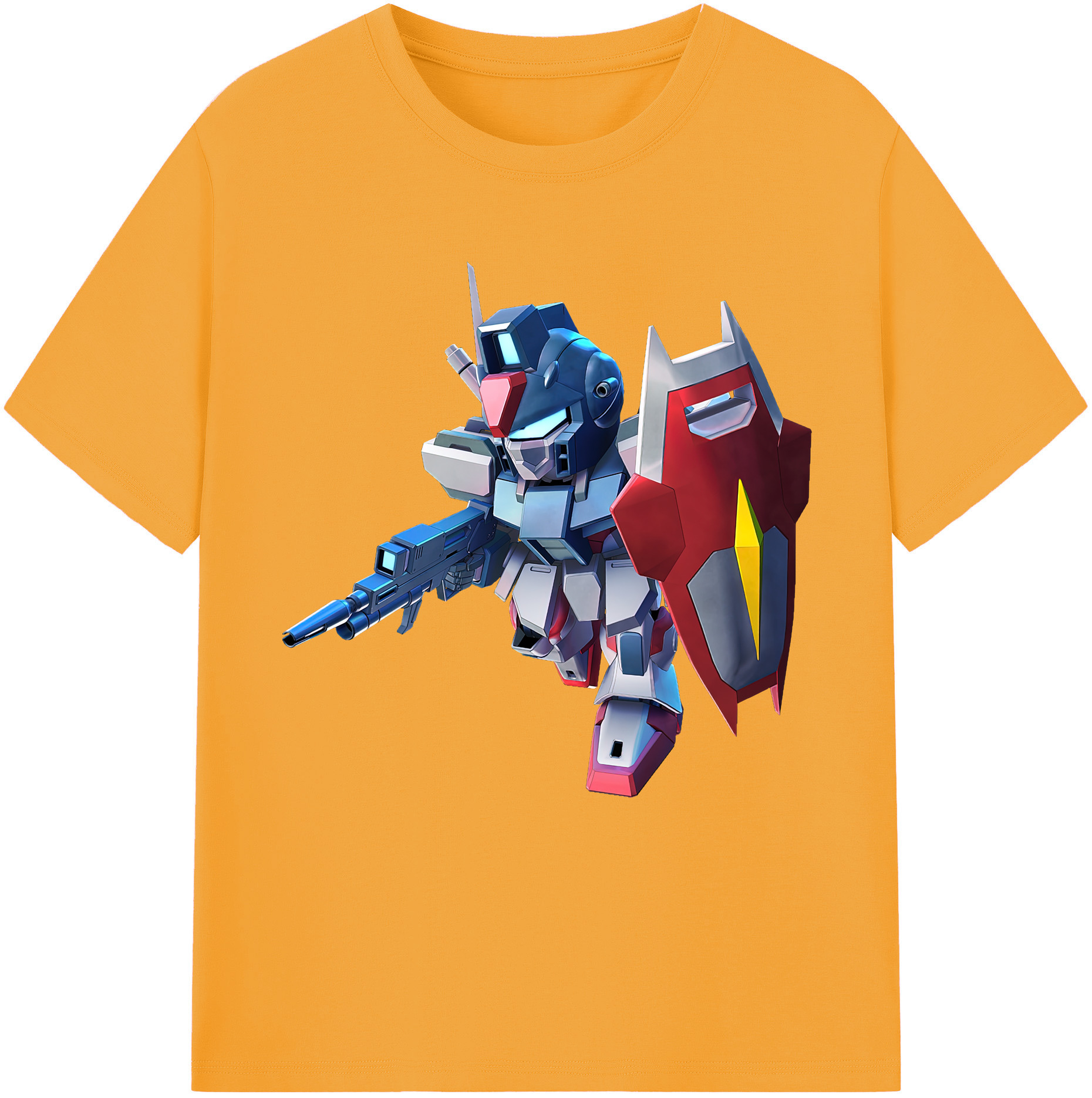 （画像用） 機動戦士ガンダム Mobile Suit Gundam レディースカジュアルプリントTシャツ（綿100％）