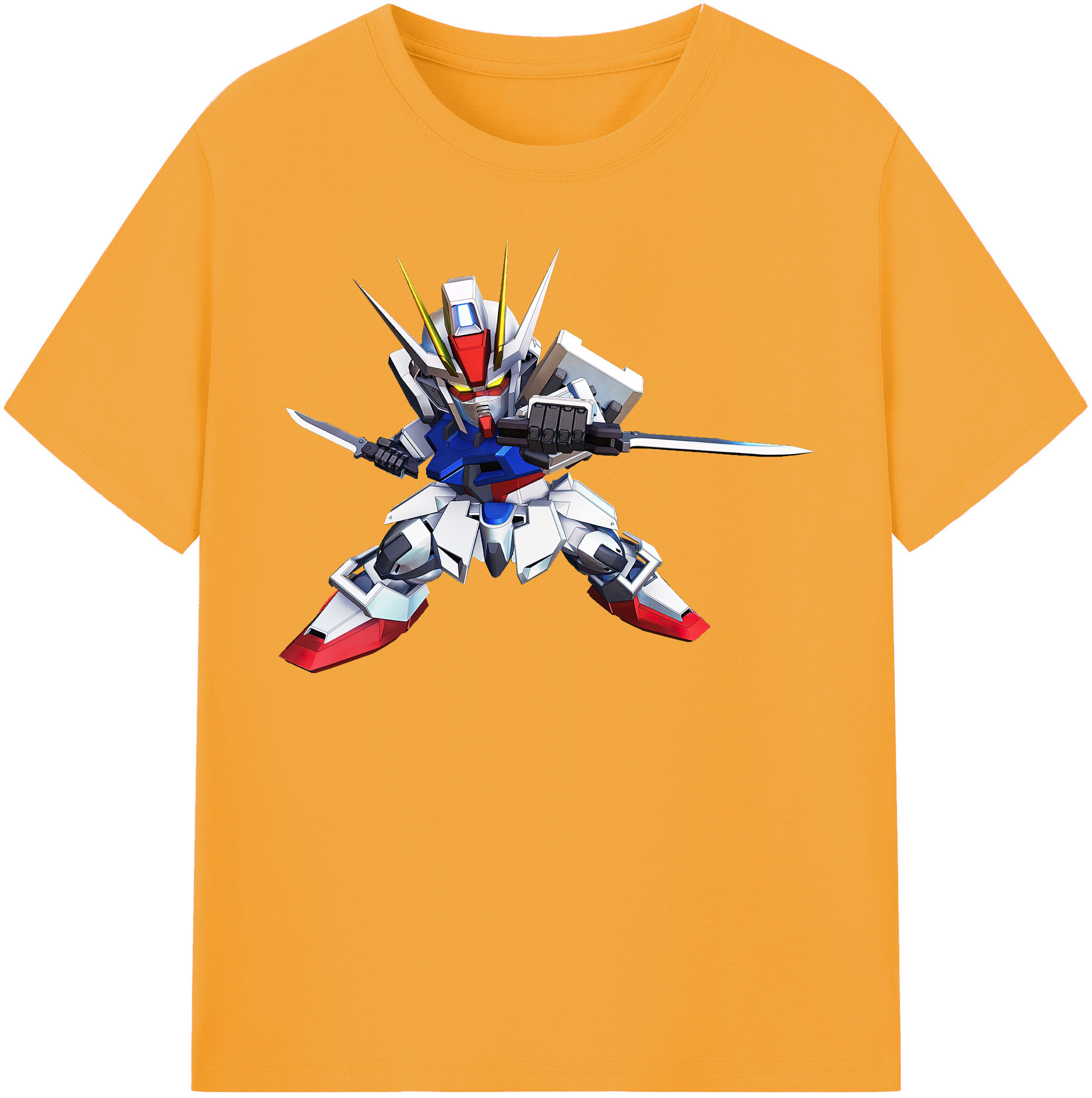 （画像用） 機動戦士ガンダム Mobile Suit Gundam レディースカジュアルプリントTシャツ（綿100％）