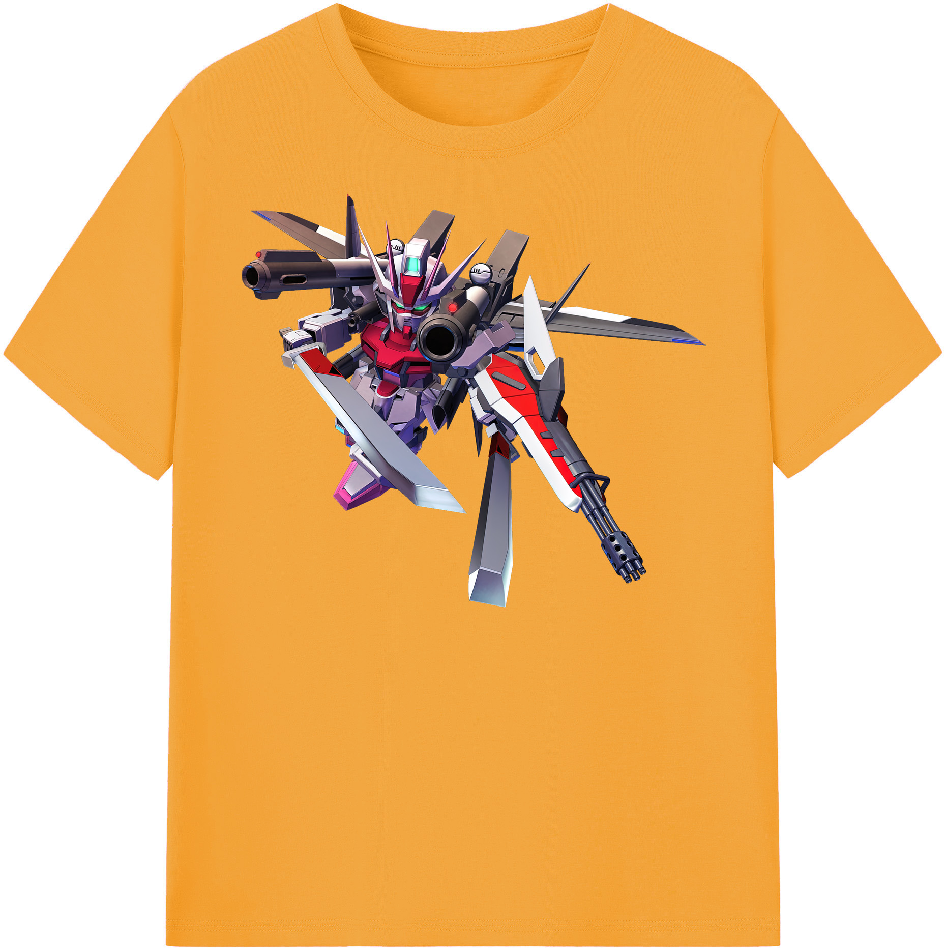 （画像用） 機動戦士ガンダム Mobile Suit Gundam レディースカジュアルプリントTシャツ（綿100％）