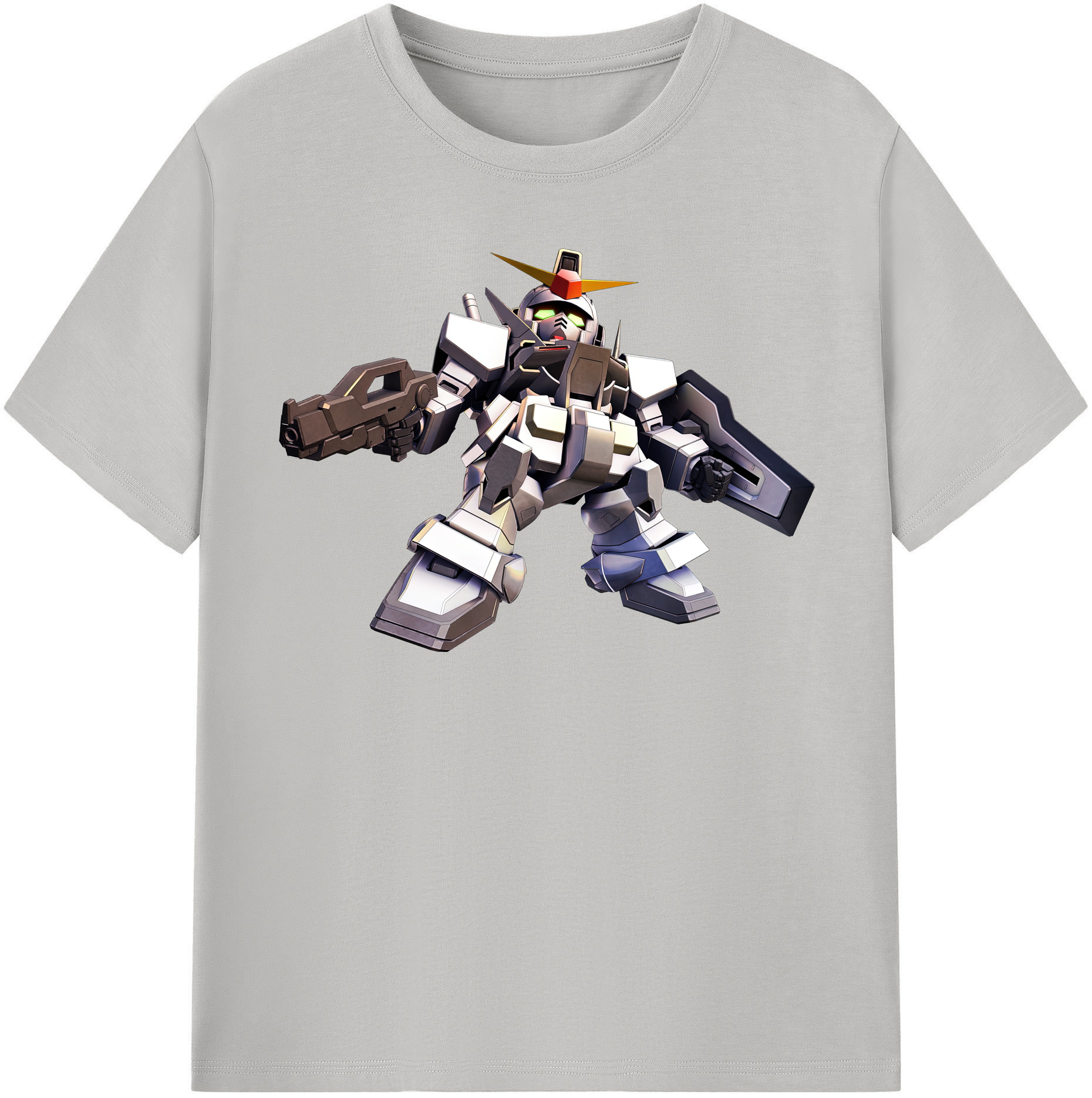 （画像用） 機動戦士ガンダム Mobile Suit Gundam レディースカジュアルプリントTシャツ（綿100％）