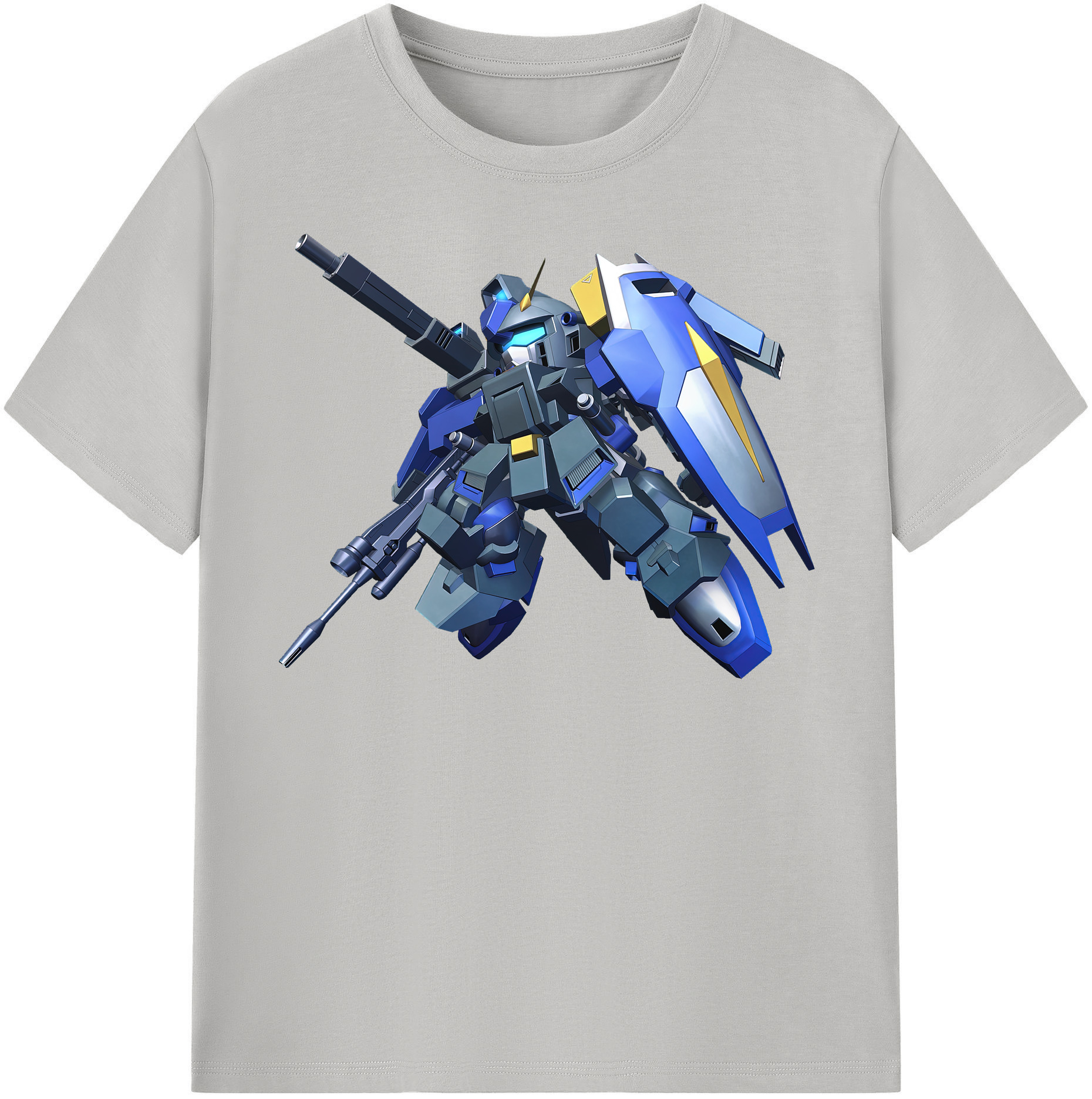 （画像用） 機動戦士ガンダム Mobile Suit Gundam レディースカジュアルプリントTシャツ（綿100％）