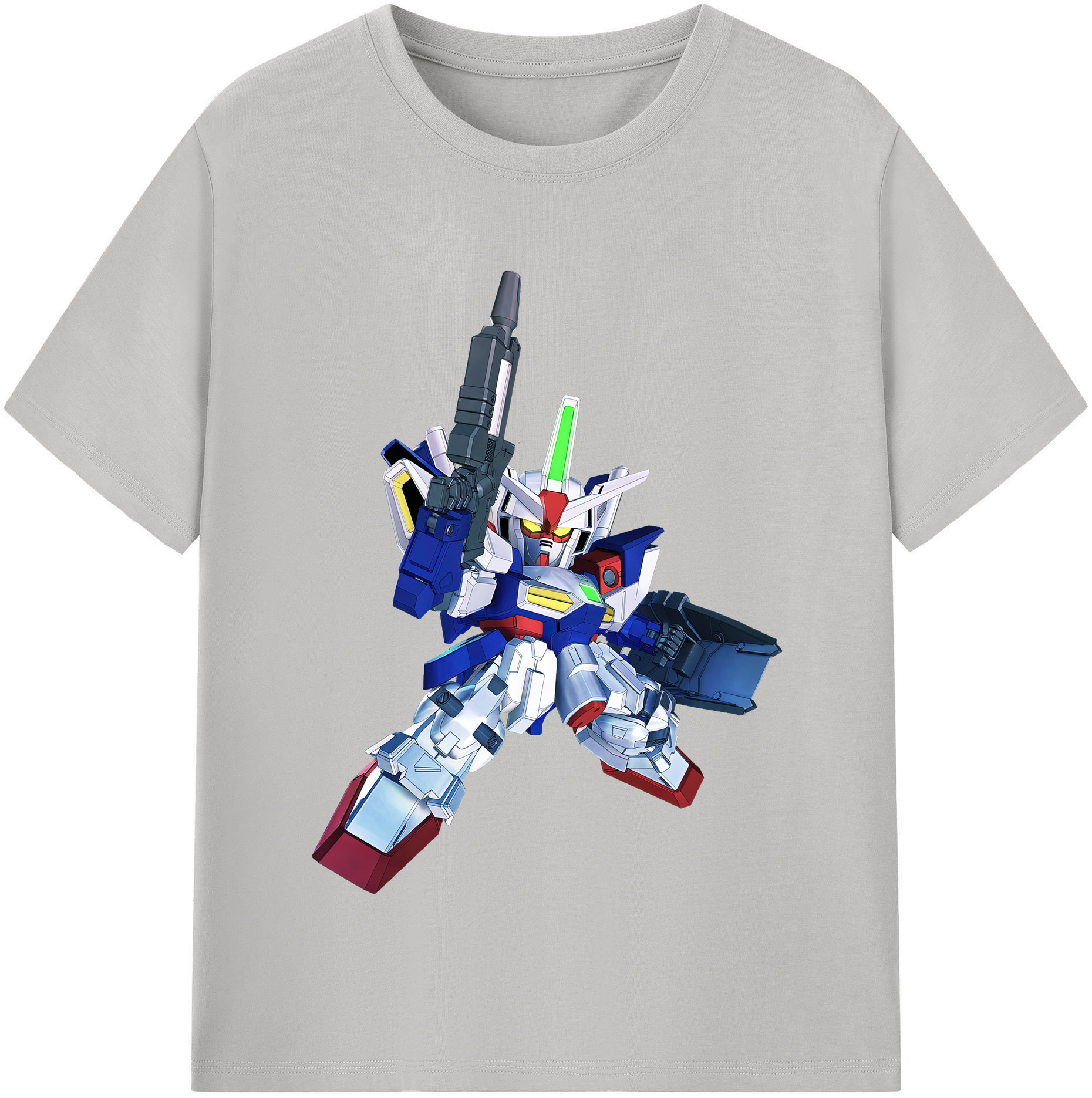 （画像用） 機動戦士ガンダム Mobile Suit Gundam レディースカジュアルプリントTシャツ（綿100％）