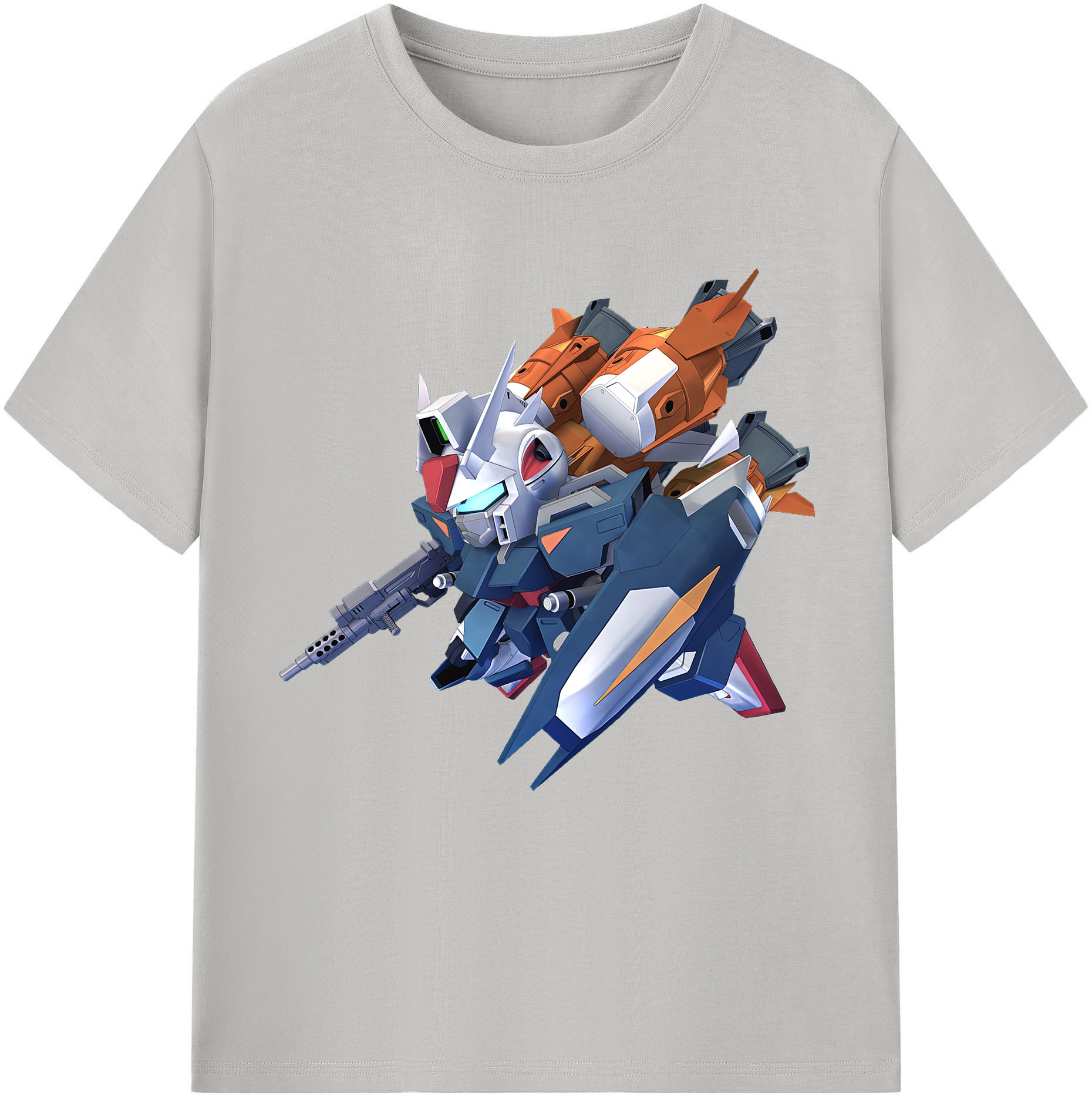 （画像用） 機動戦士ガンダム Mobile Suit Gundam レディースカジュアルプリントTシャツ（綿100％）