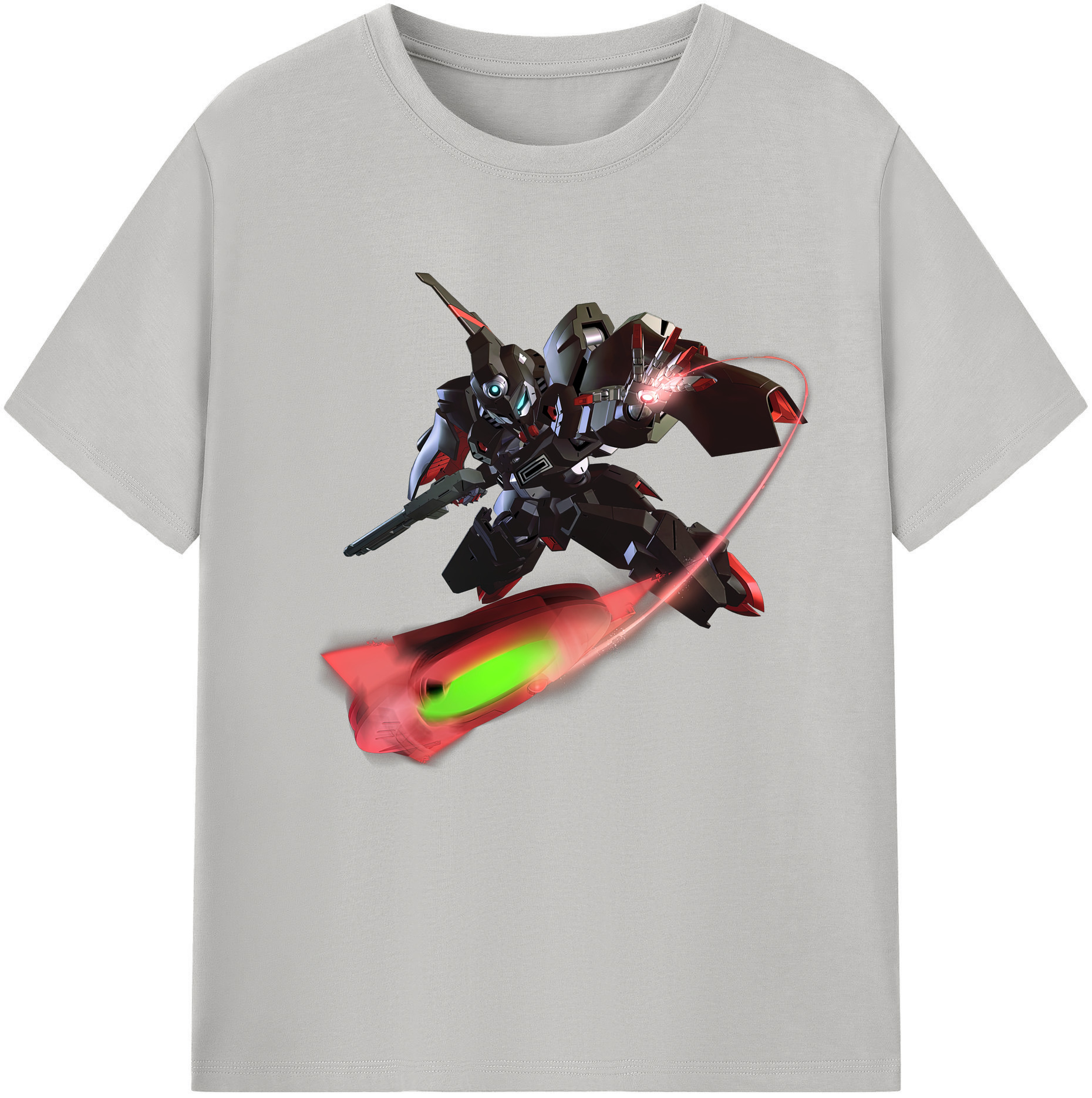 （画像用） 機動戦士ガンダム Mobile Suit Gundam レディースカジュアルプリントTシャツ（綿100％）