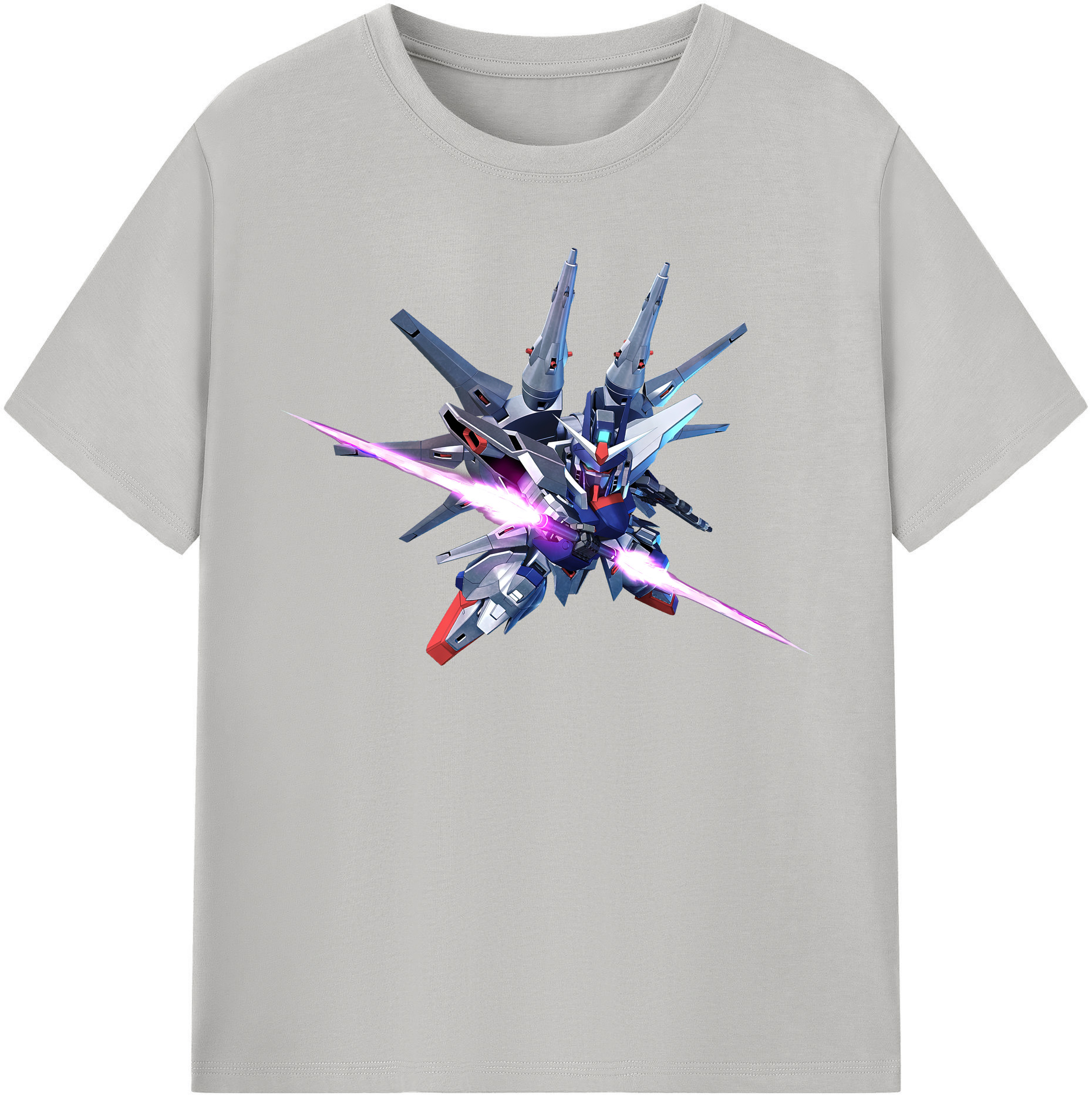 （画像用） 機動戦士ガンダム Mobile Suit Gundam レディースカジュアルプリントTシャツ（綿100％）