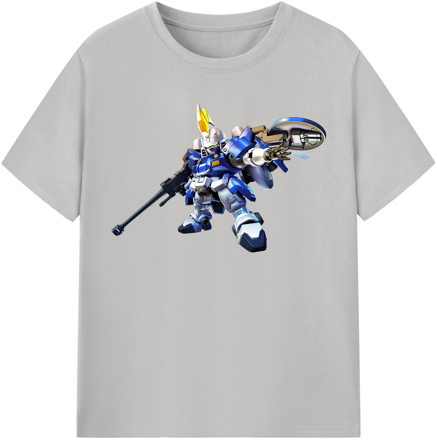 （画像用） 機動戦士ガンダム Mobile Suit Gundam レディースカジュアルプリントTシャツ（綿100％）