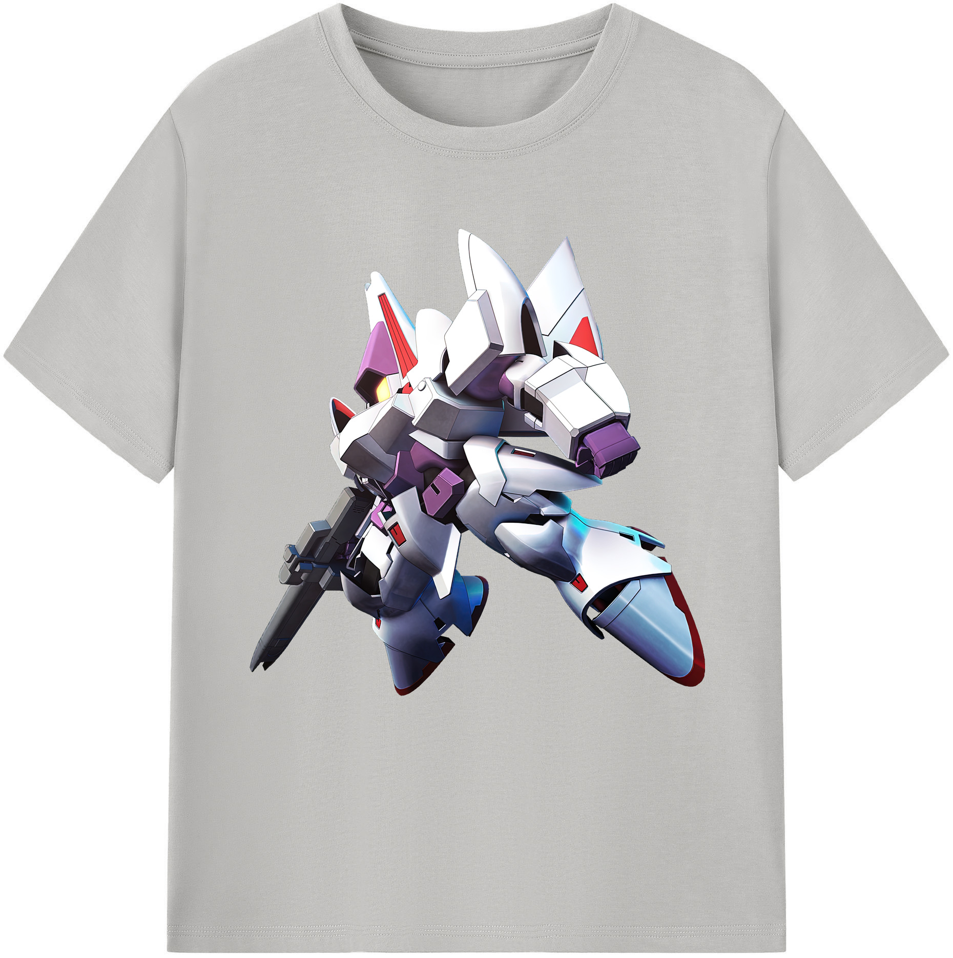（画像用） 機動戦士ガンダム Mobile Suit Gundam レディースカジュアルプリントTシャツ（綿100％）