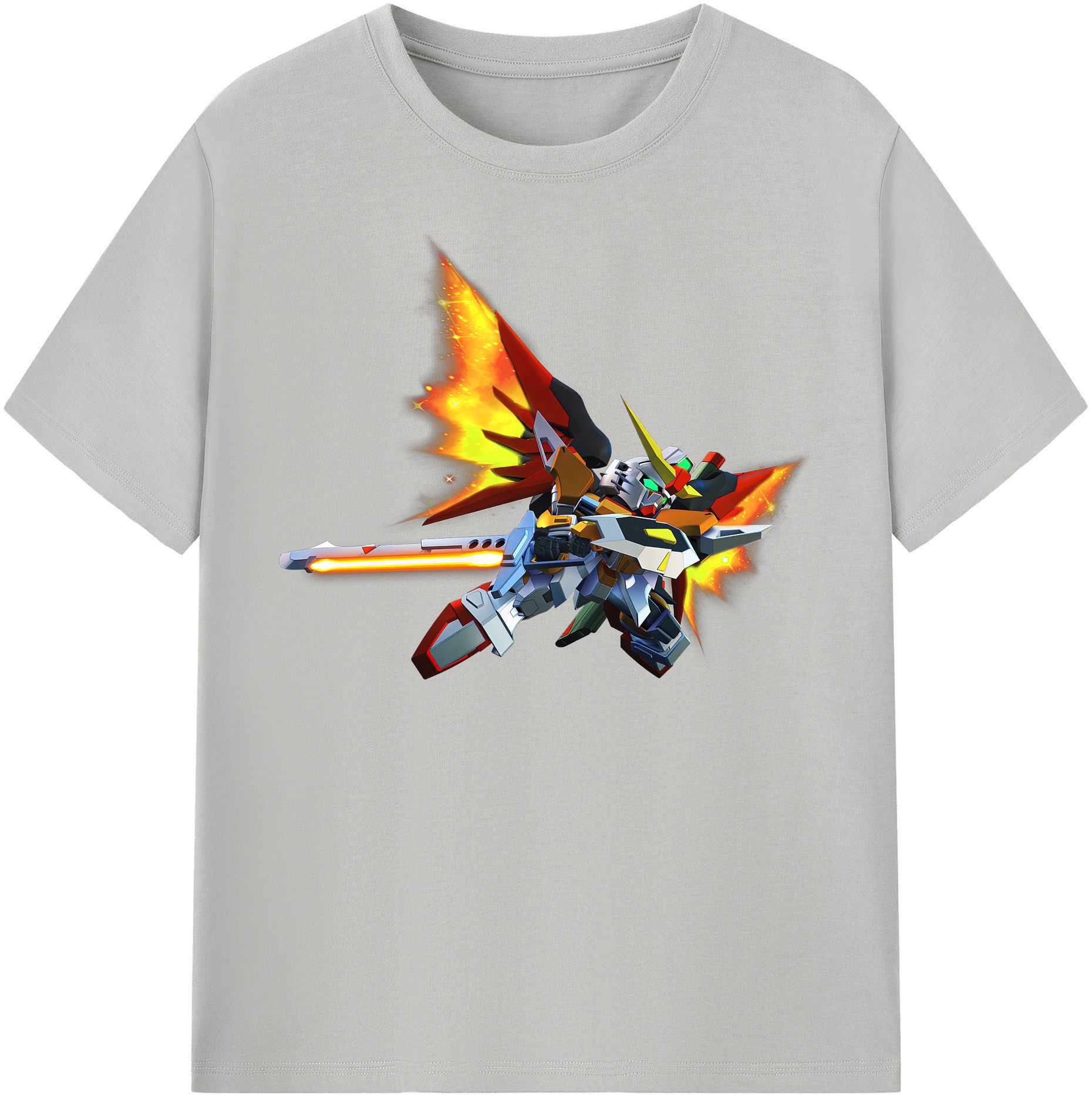 （画像用） 機動戦士ガンダム Mobile Suit Gundam レディースカジュアルプリントTシャツ（綿100％）