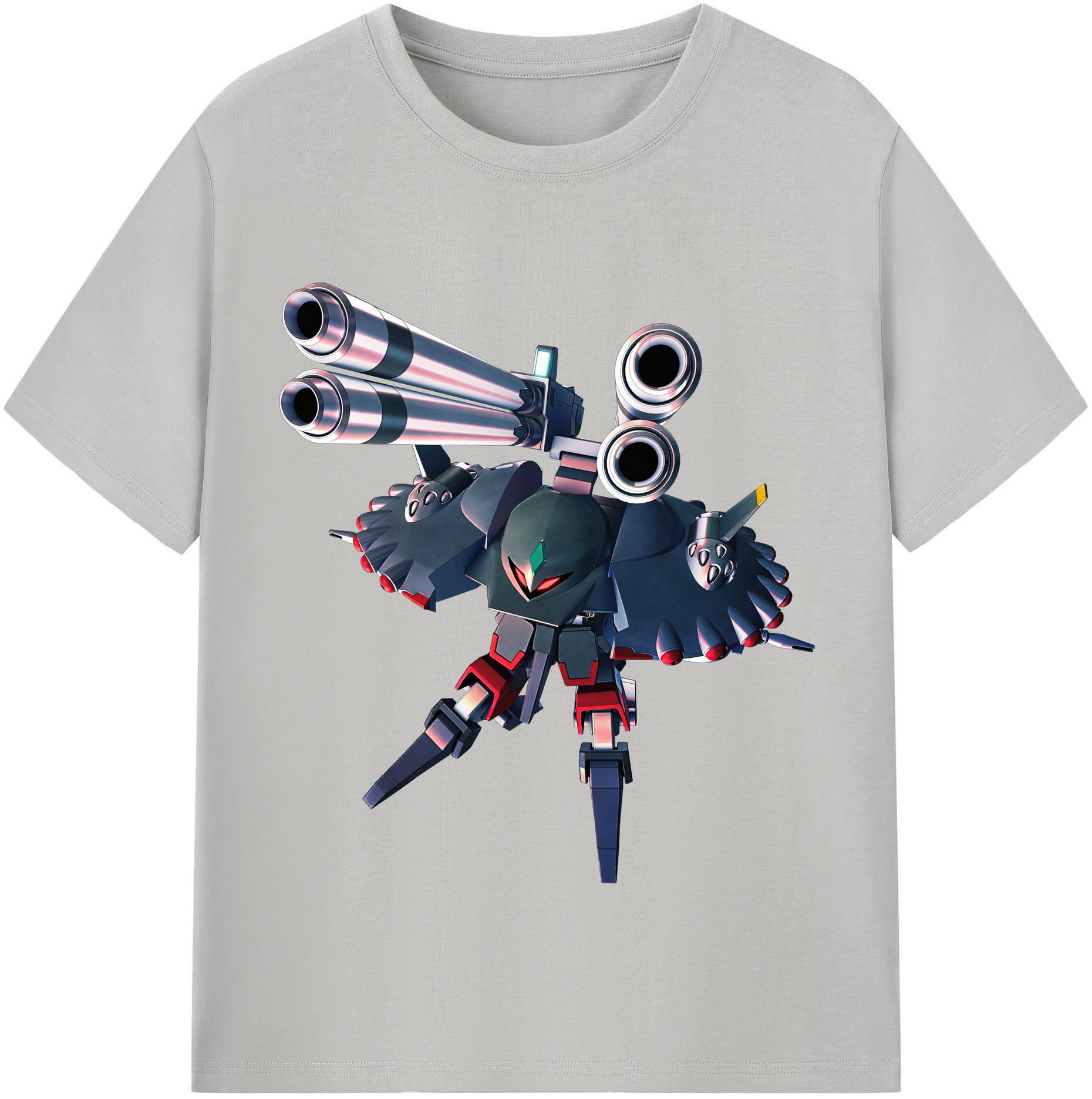 （画像用） 機動戦士ガンダム Mobile Suit Gundam レディースカジュアルプリントTシャツ（綿100％）