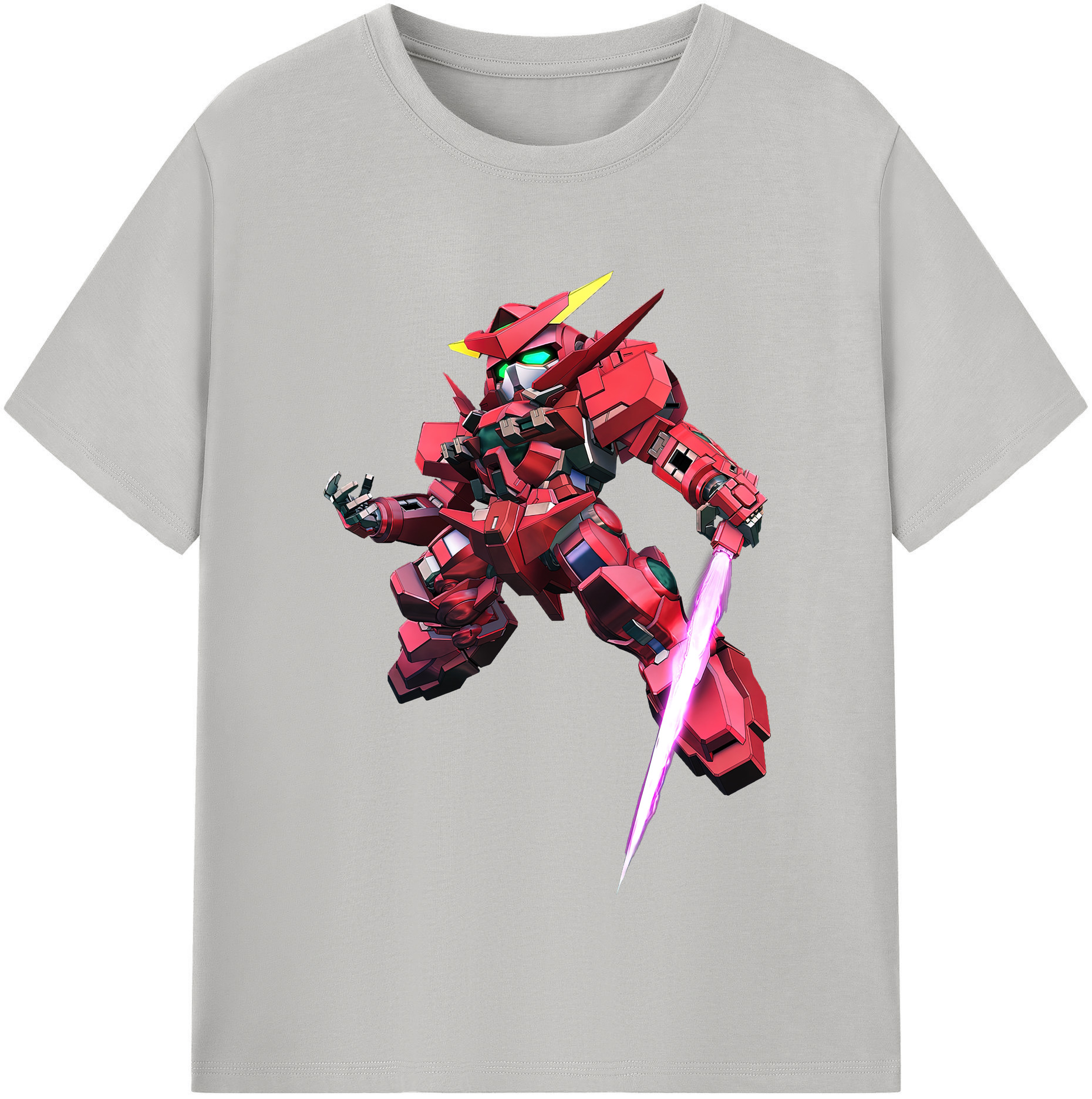 （画像用） 機動戦士ガンダム Mobile Suit Gundam レディースカジュアルプリントTシャツ（綿100％）