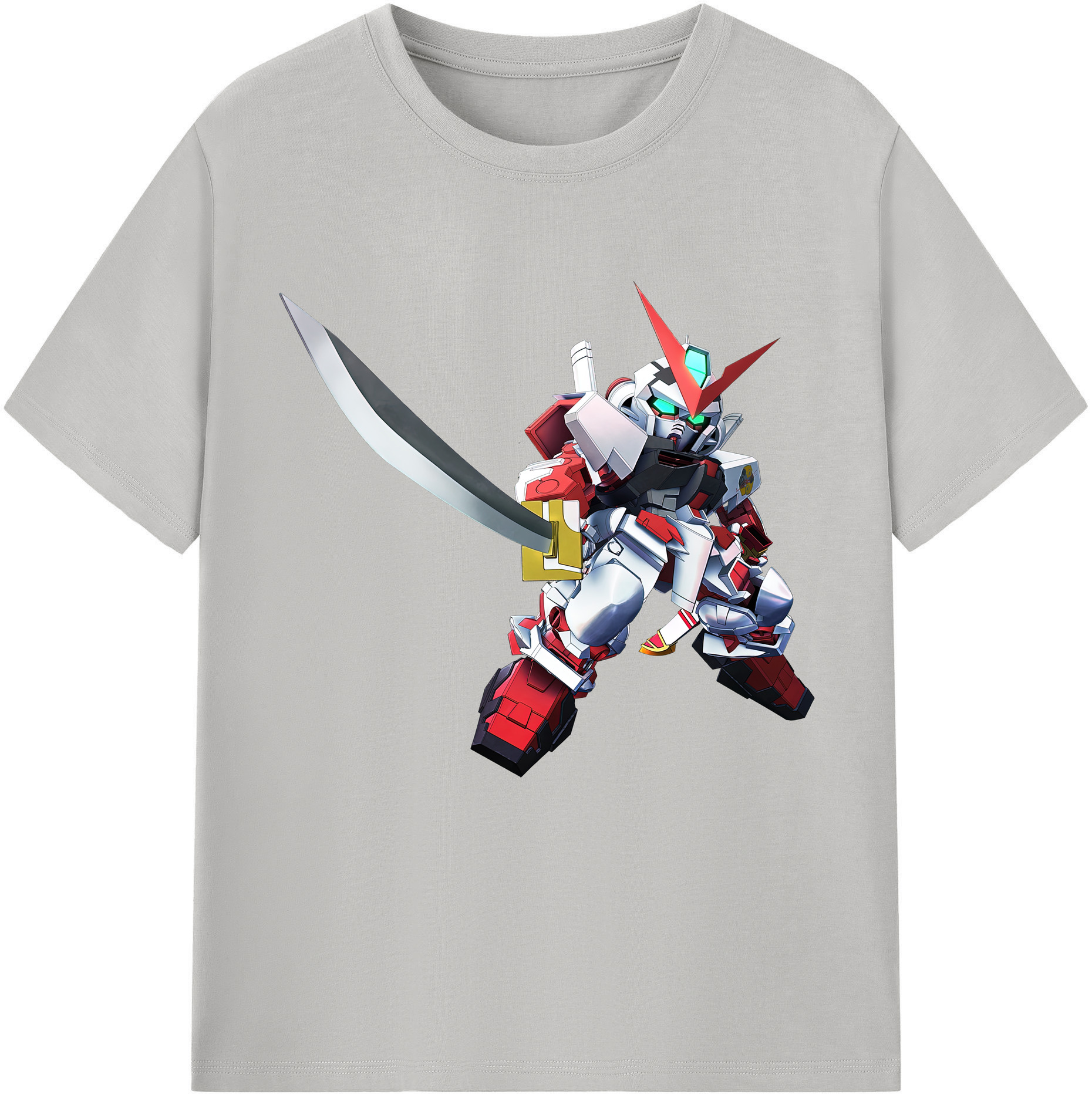 （画像用） 機動戦士ガンダム Mobile Suit Gundam レディースカジュアルプリントTシャツ（綿100％）