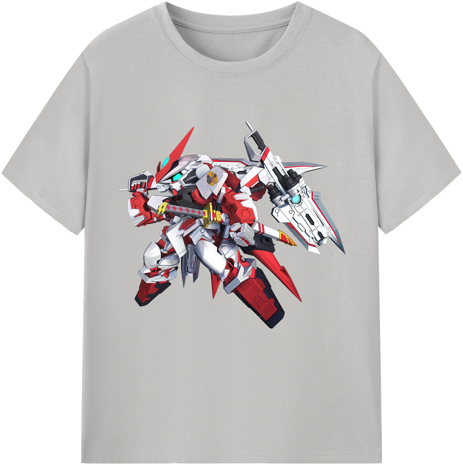 （画像用） 機動戦士ガンダム Mobile Suit Gundam レディースカジュアルプリントTシャツ（綿100％）