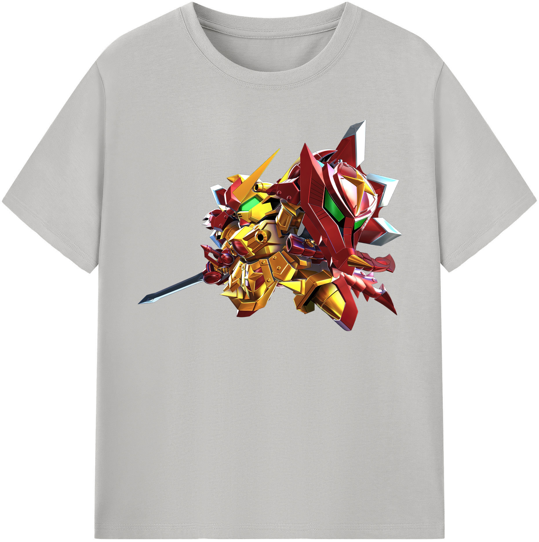 （画像用） 機動戦士ガンダム Mobile Suit Gundam レディースカジュアルプリントTシャツ（綿100％）