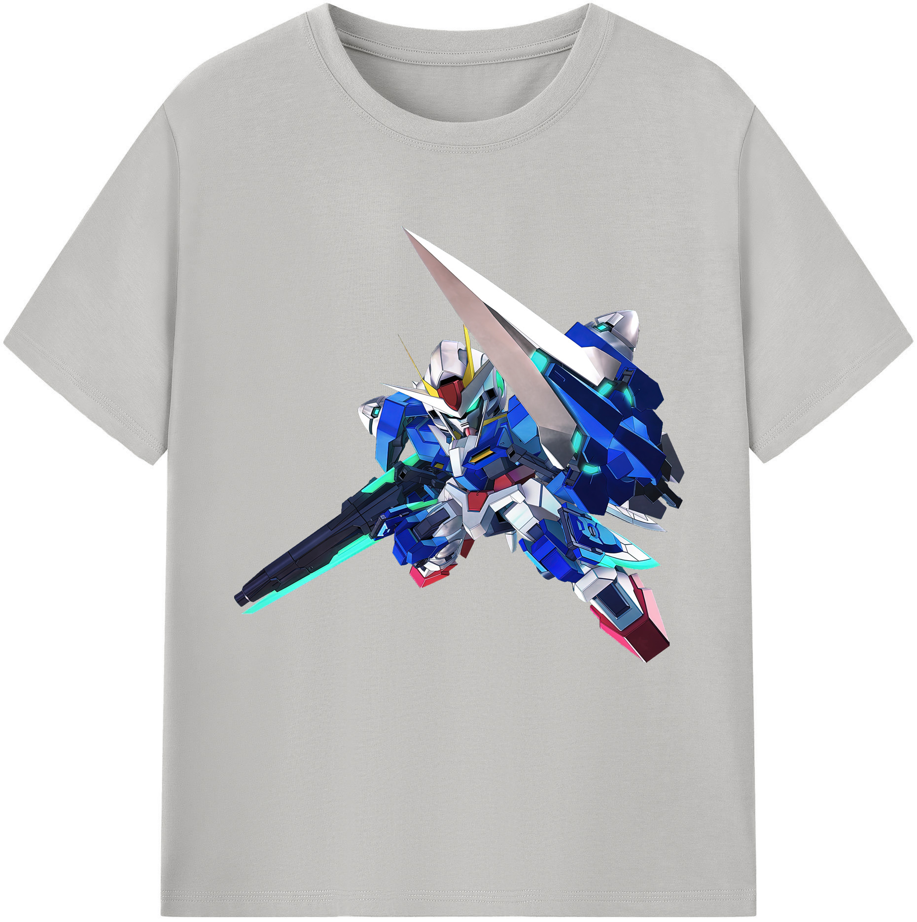 （画像用） 機動戦士ガンダム Mobile Suit Gundam レディースカジュアルプリントTシャツ（綿100％）