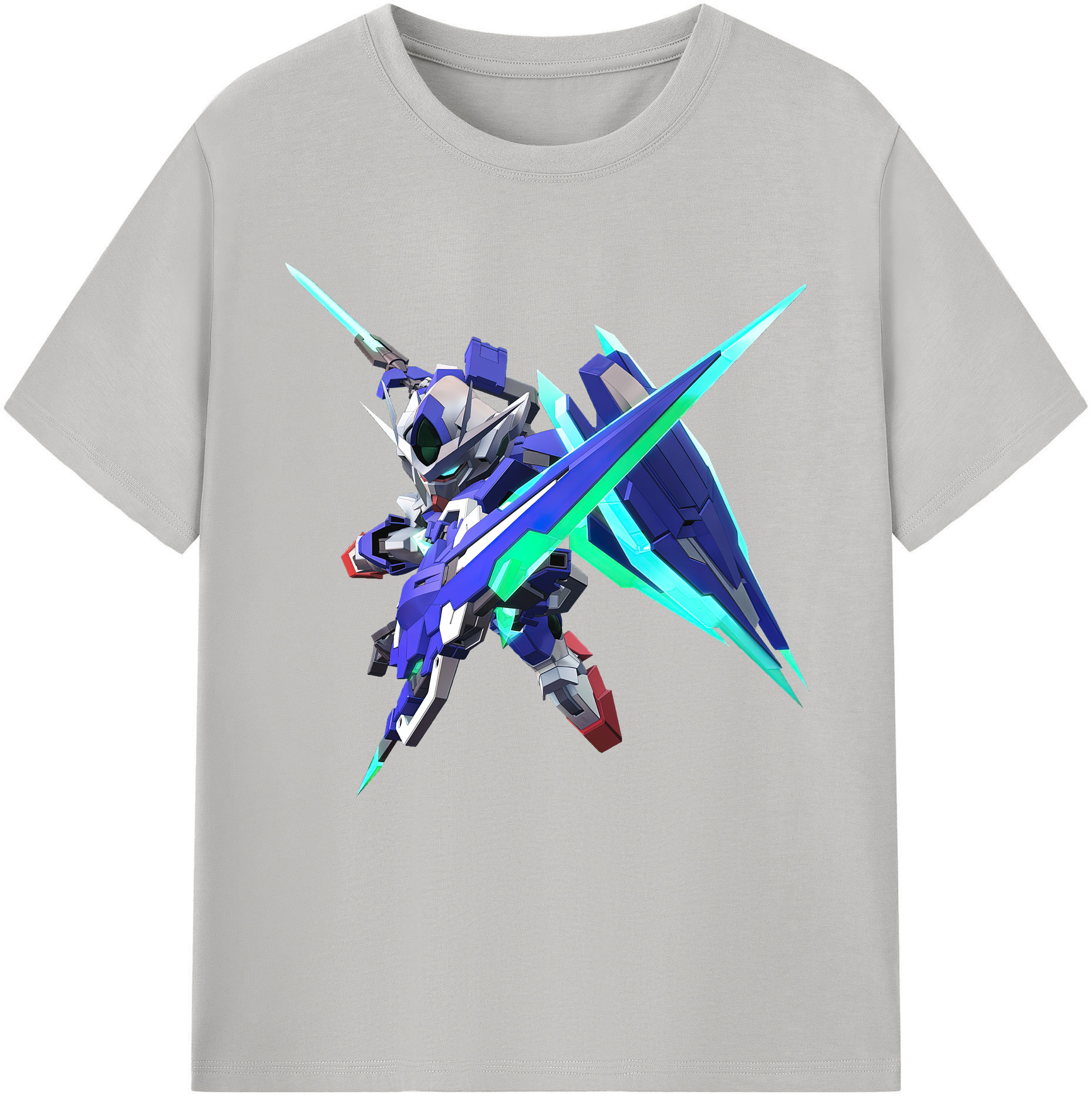 （画像用） 機動戦士ガンダム Mobile Suit Gundam レディースカジュアルプリントTシャツ（綿100％）