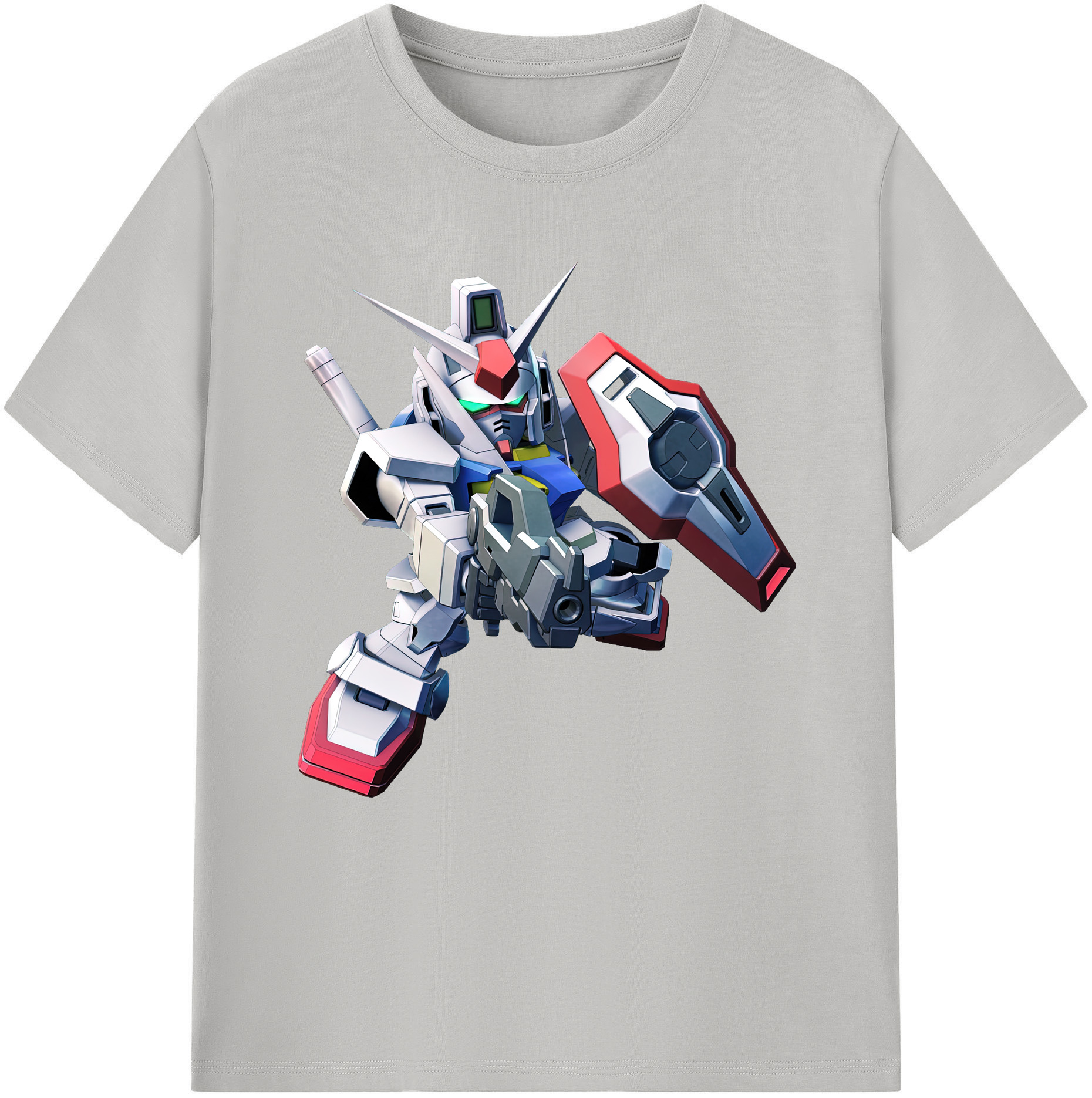 （画像用） 機動戦士ガンダム Mobile Suit Gundam レディースカジュアルプリントTシャツ（綿100％）