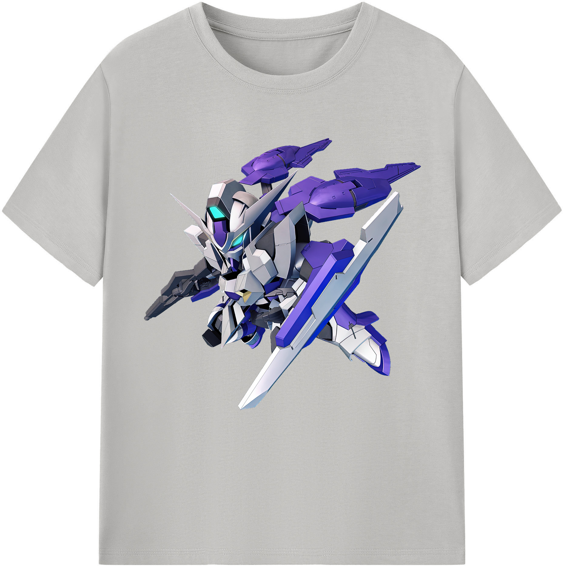 （画像用） 機動戦士ガンダム Mobile Suit Gundam レディースカジュアルプリントTシャツ（綿100％）
