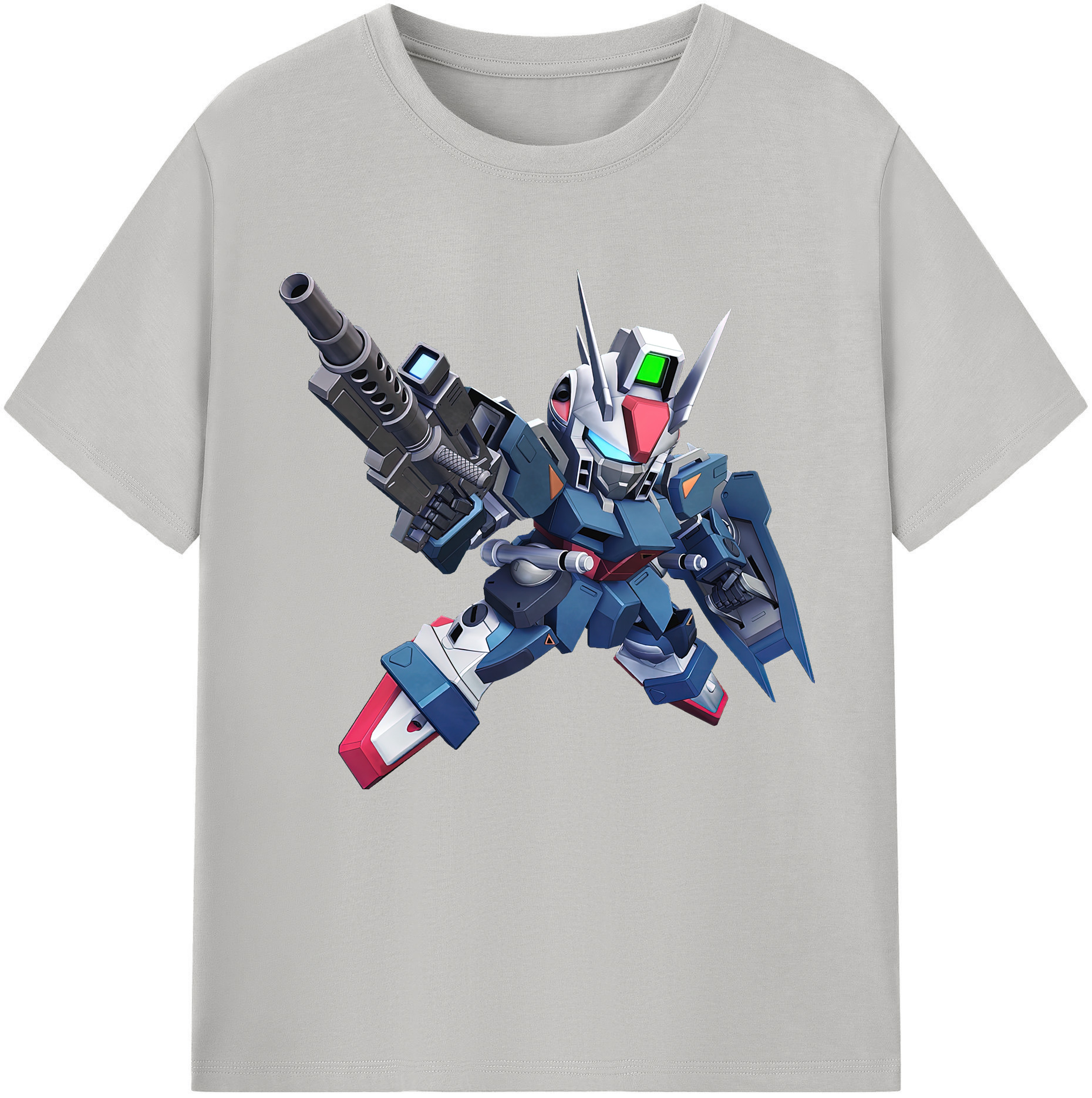 （画像用） 機動戦士ガンダム Mobile Suit Gundam レディースカジュアルプリントTシャツ（綿100％）