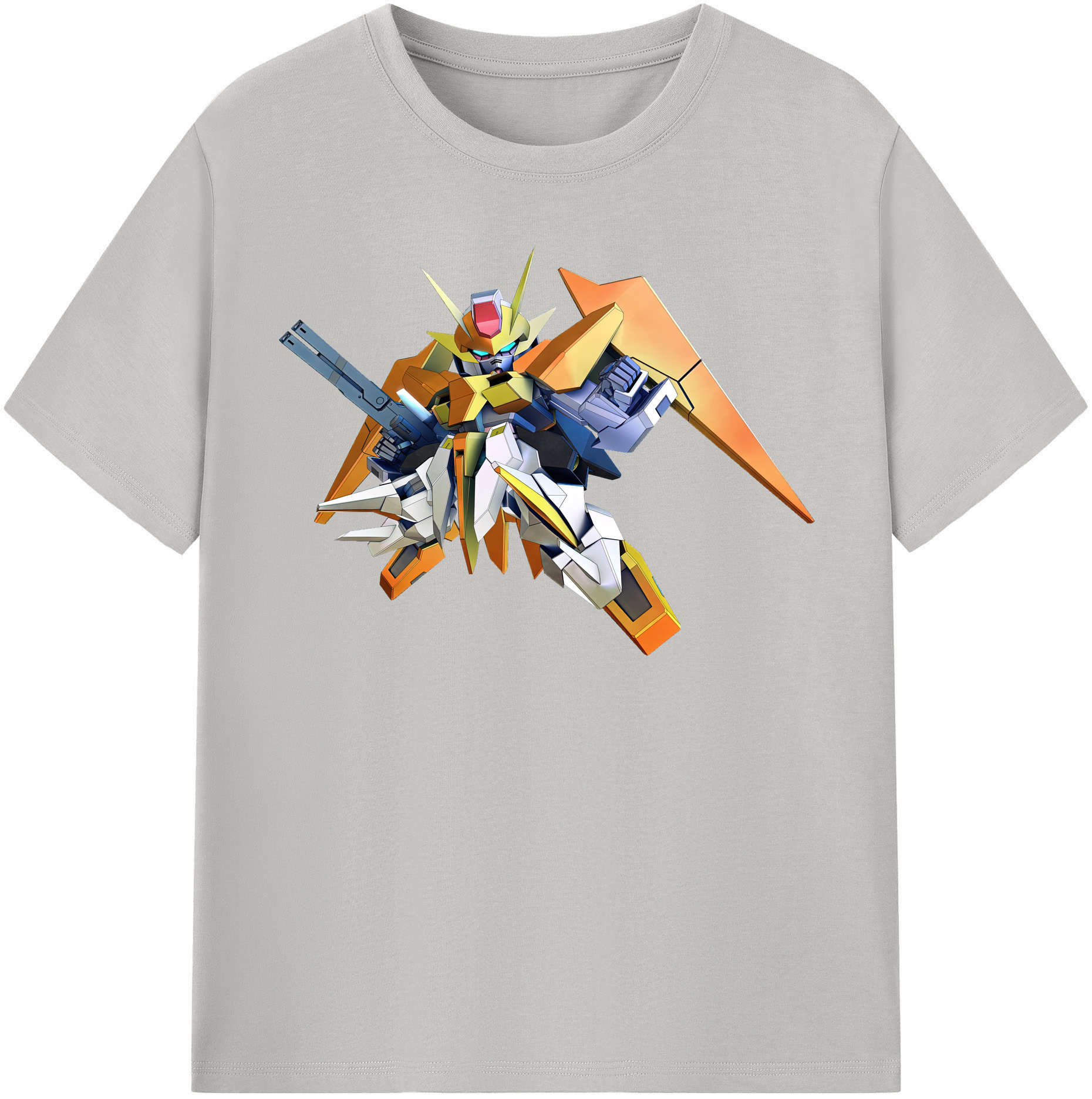 （画像用） 機動戦士ガンダム Mobile Suit Gundam レディースカジュアルプリントTシャツ（綿100％）