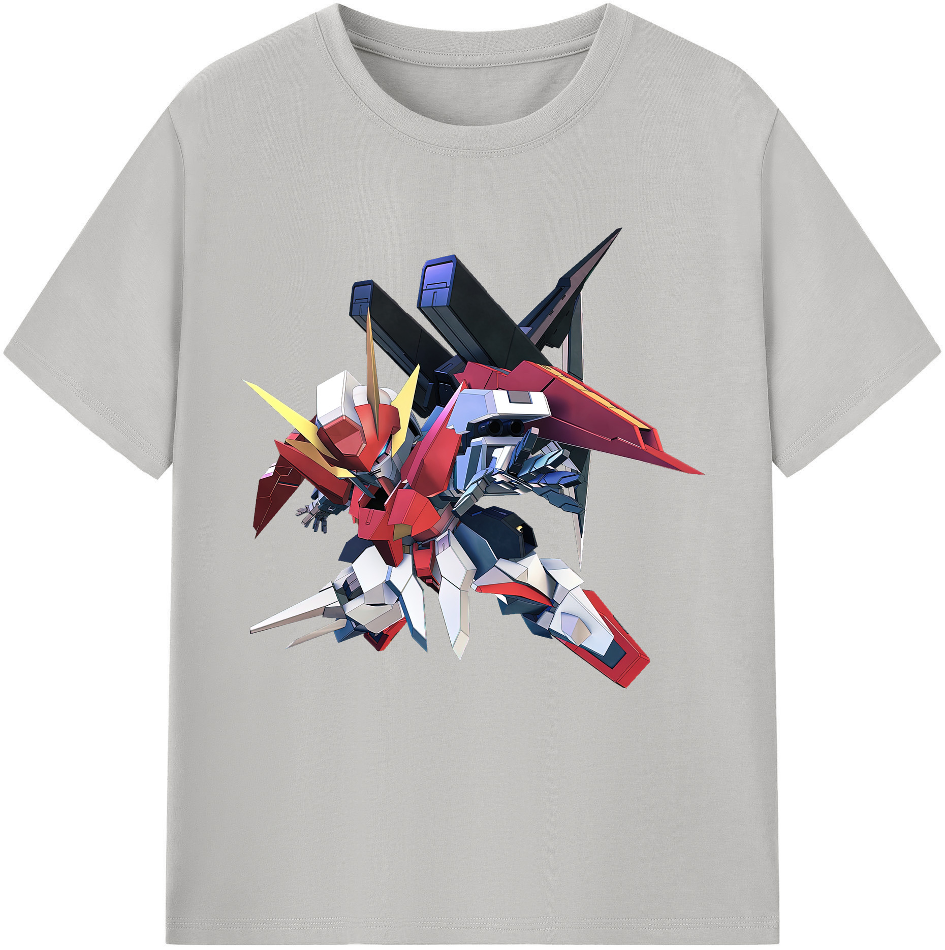 （画像用） 機動戦士ガンダム Mobile Suit Gundam レディースカジュアルプリントTシャツ（綿100％）