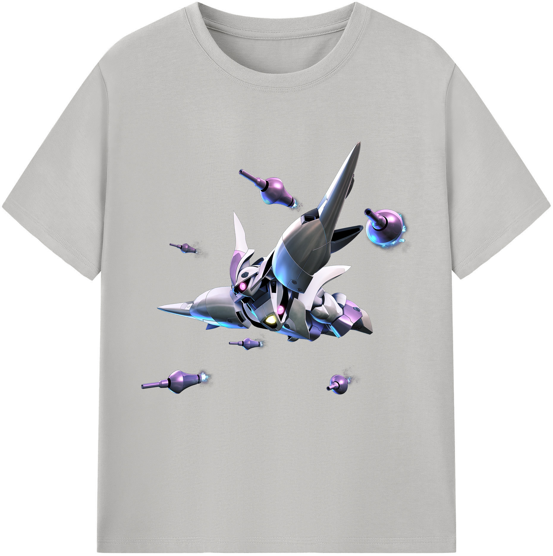（画像用） 機動戦士ガンダム Mobile Suit Gundam レディースカジュアルプリントTシャツ（綿100％）