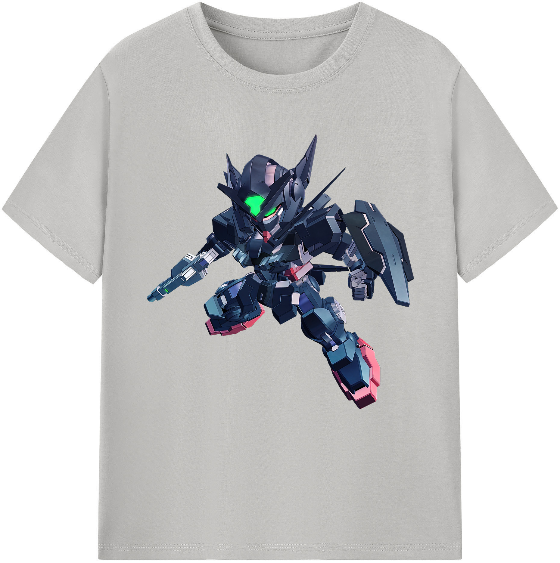 （画像用） 機動戦士ガンダム Mobile Suit Gundam レディースカジュアルプリントTシャツ（綿100％）