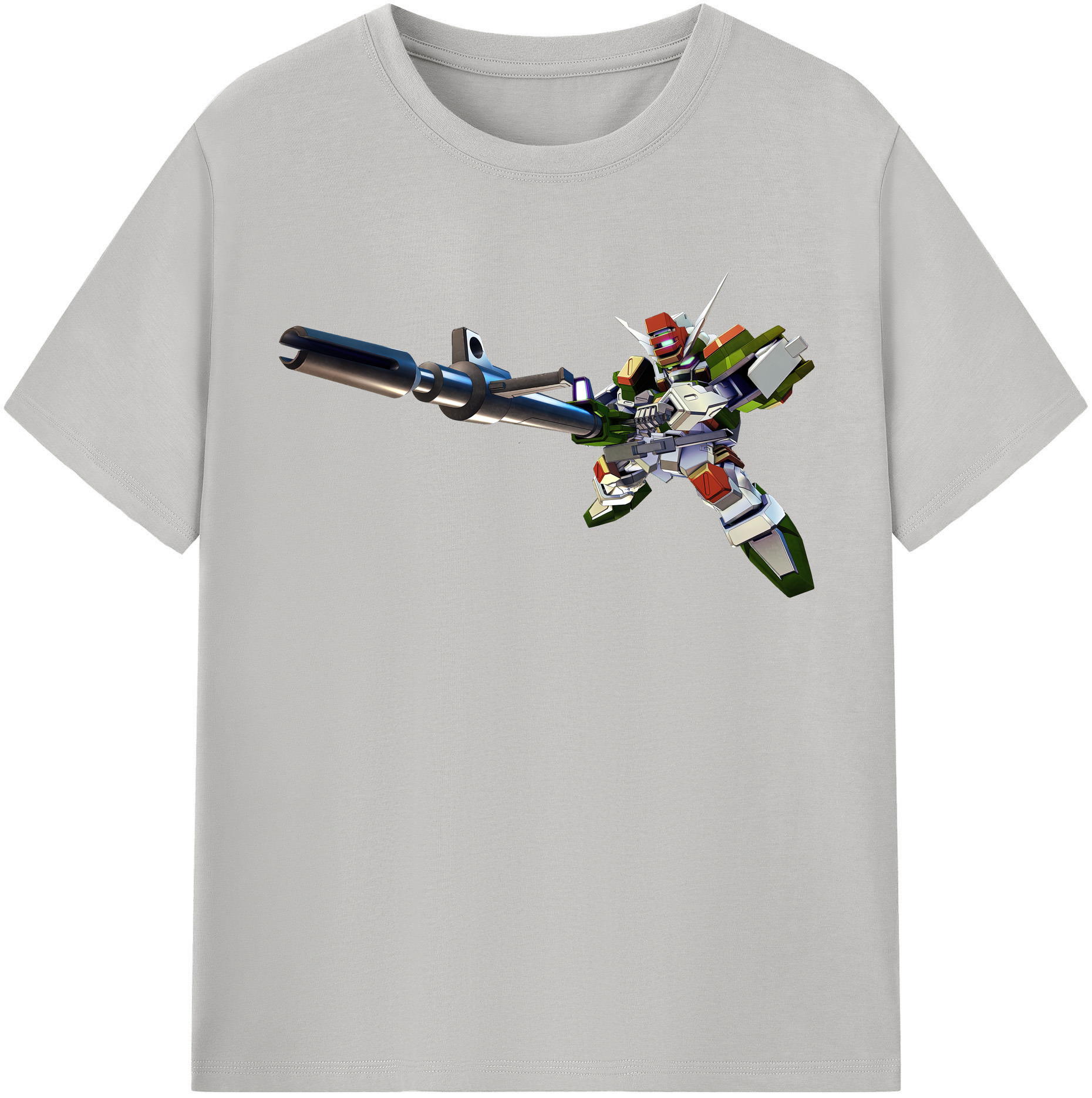 （画像用） 機動戦士ガンダム Mobile Suit Gundam レディースカジュアルプリントTシャツ（綿100％）