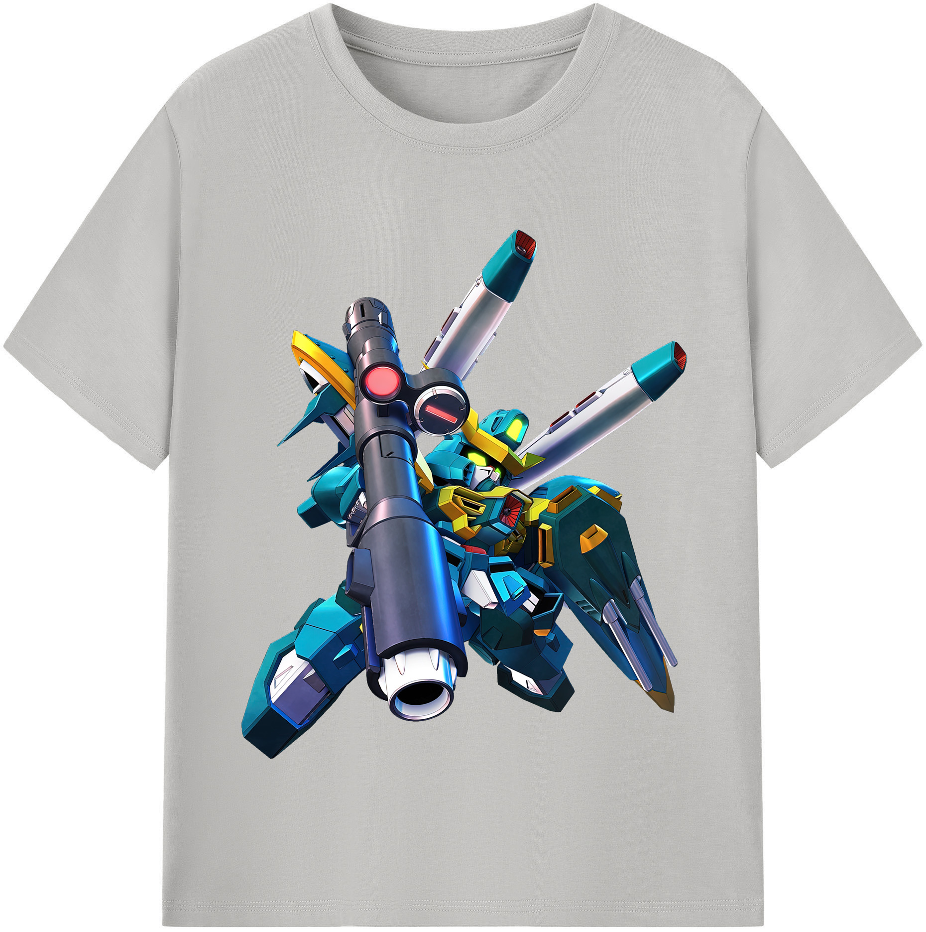 （画像用） 機動戦士ガンダム Mobile Suit Gundam レディースカジュアルプリントTシャツ（綿100％）