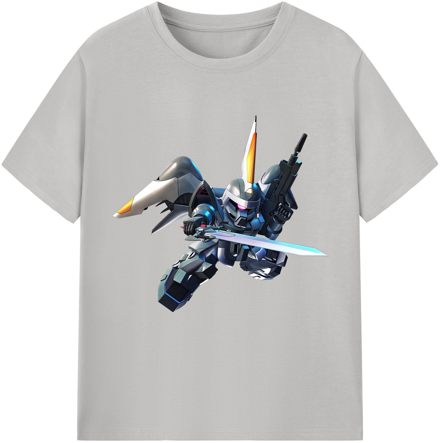 （画像用） 機動戦士ガンダム Mobile Suit Gundam レディースカジュアルプリントTシャツ（綿100％）