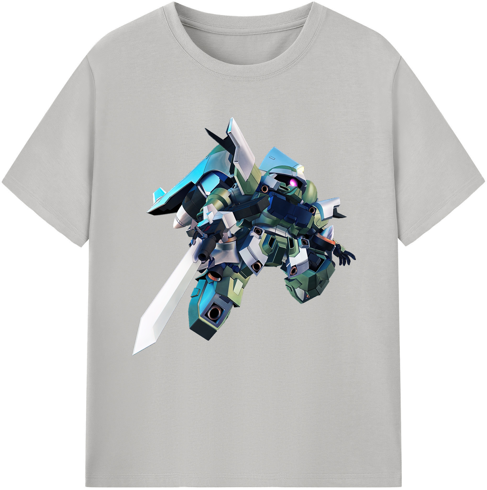 （画像用） 機動戦士ガンダム Mobile Suit Gundam レディースカジュアルプリントTシャツ（綿100％）