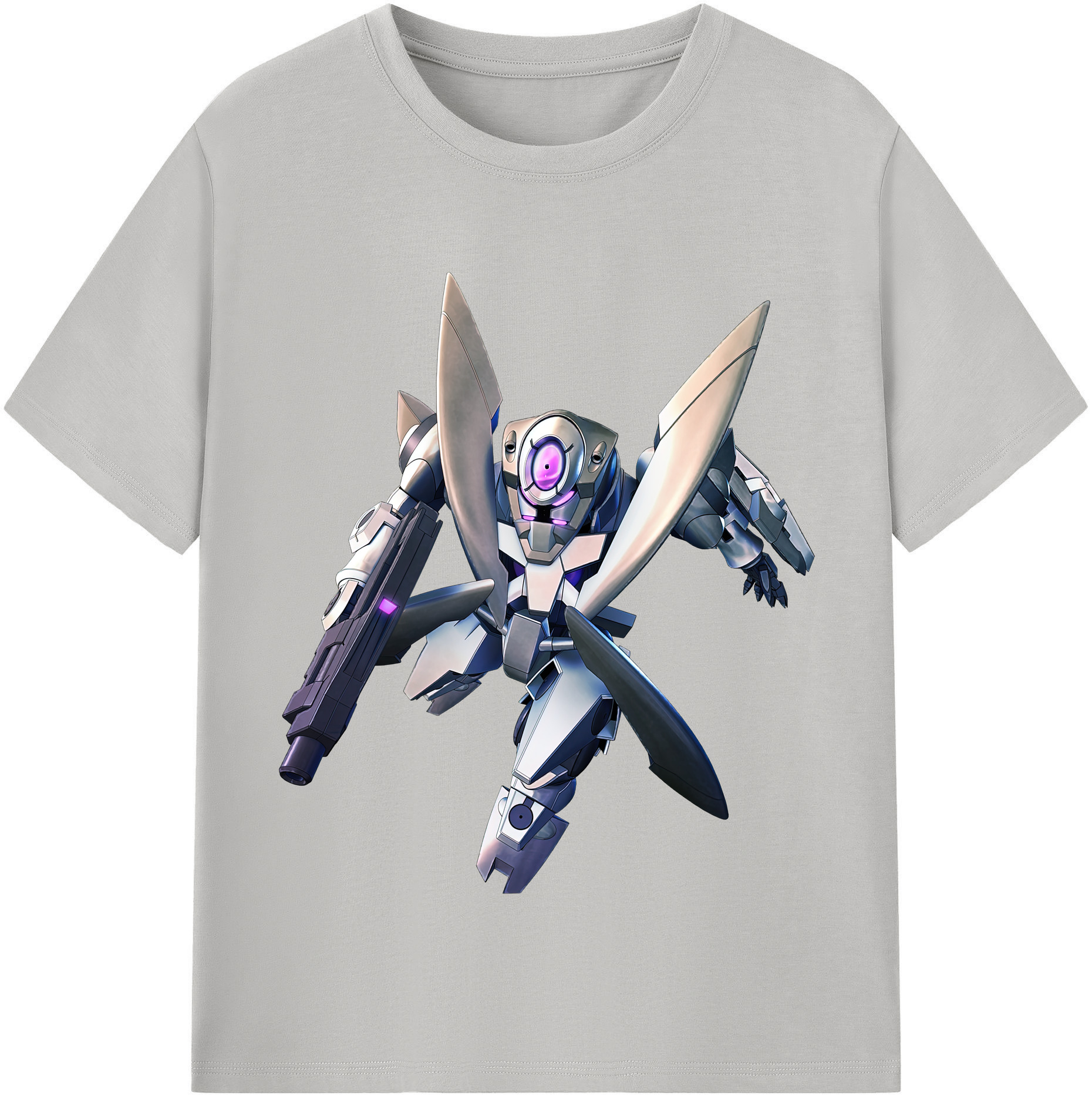 （画像用） 機動戦士ガンダム Mobile Suit Gundam レディースカジュアルプリントTシャツ（綿100％）
