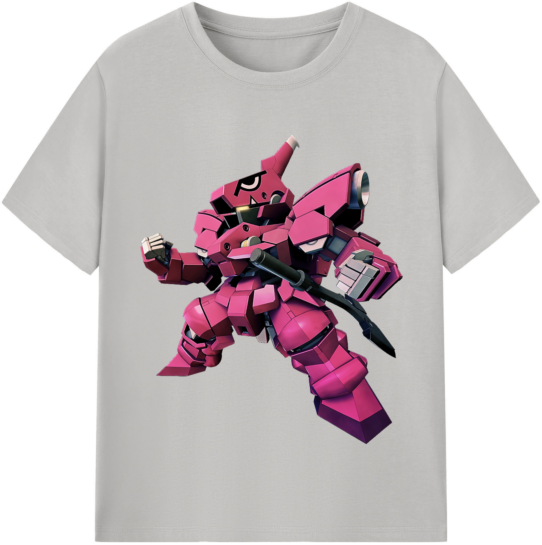 （画像用） 機動戦士ガンダム Mobile Suit Gundam レディースカジュアルプリントTシャツ（綿100％）