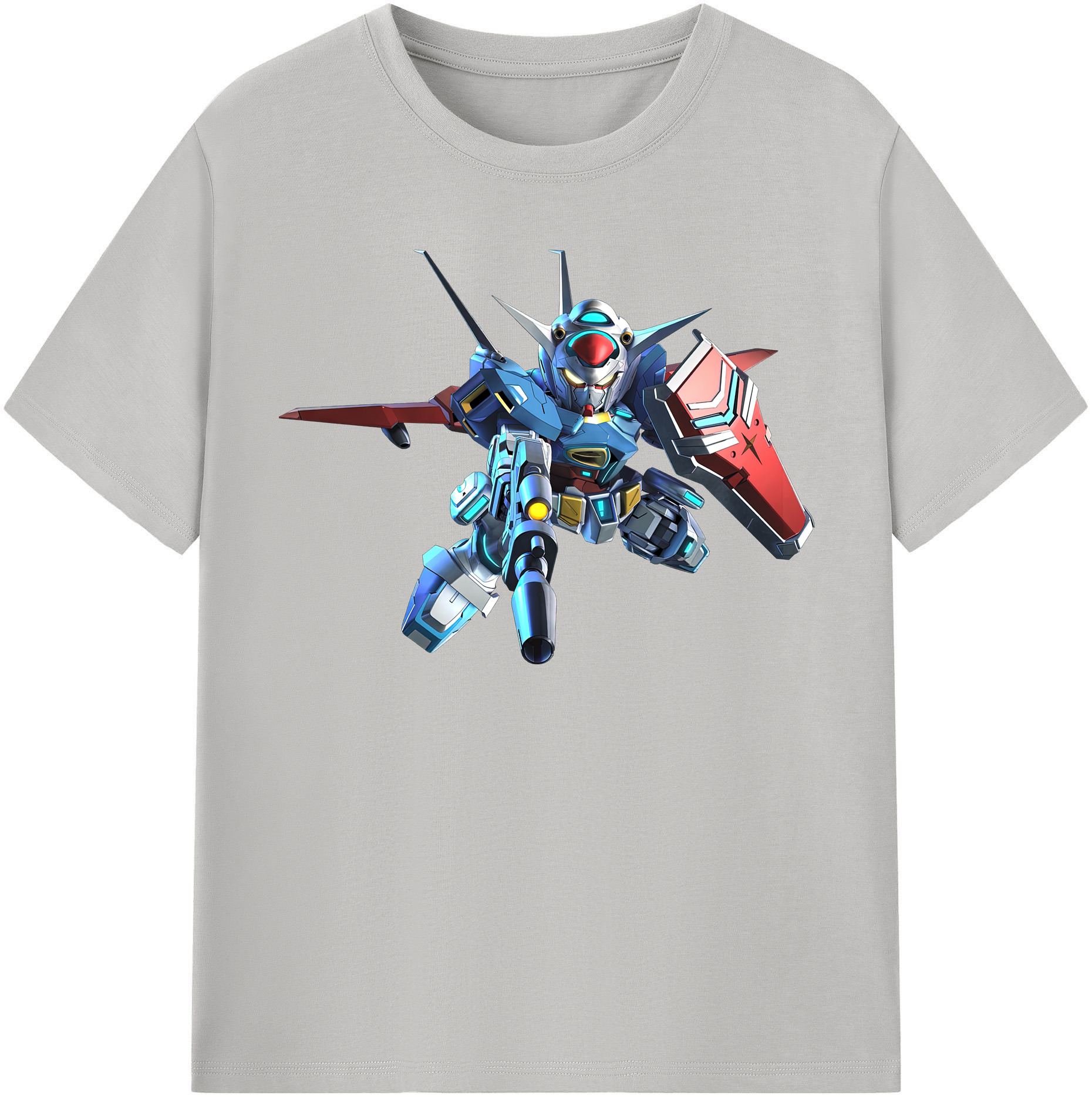 （画像用） 機動戦士ガンダム Mobile Suit Gundam レディースカジュアルプリントTシャツ（綿100％）