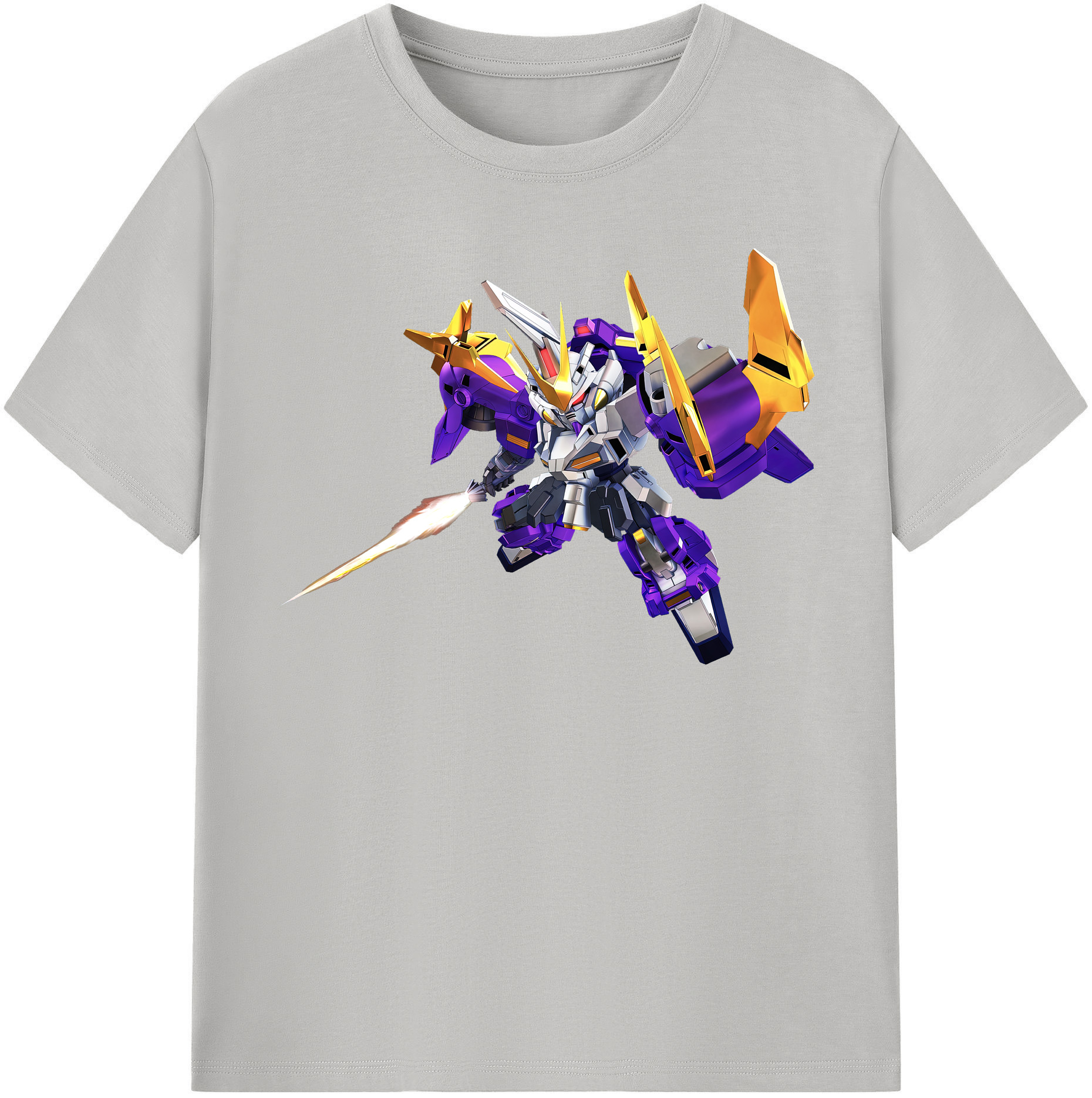 （画像用） 機動戦士ガンダム Mobile Suit Gundam レディースカジュアルプリントTシャツ（綿100％）