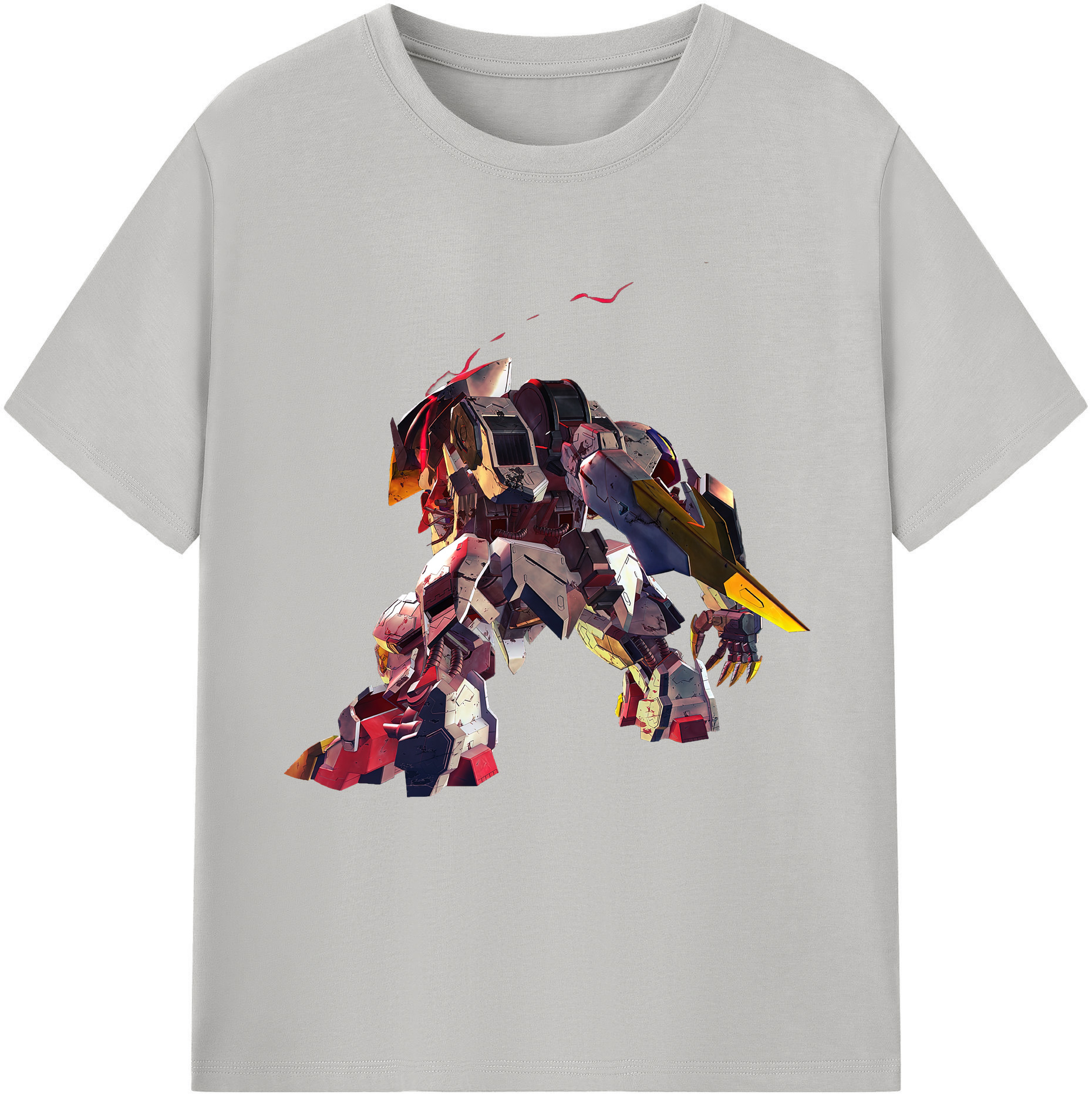 （画像用） 機動戦士ガンダム Mobile Suit Gundam レディースカジュアルプリントTシャツ（綿100％）