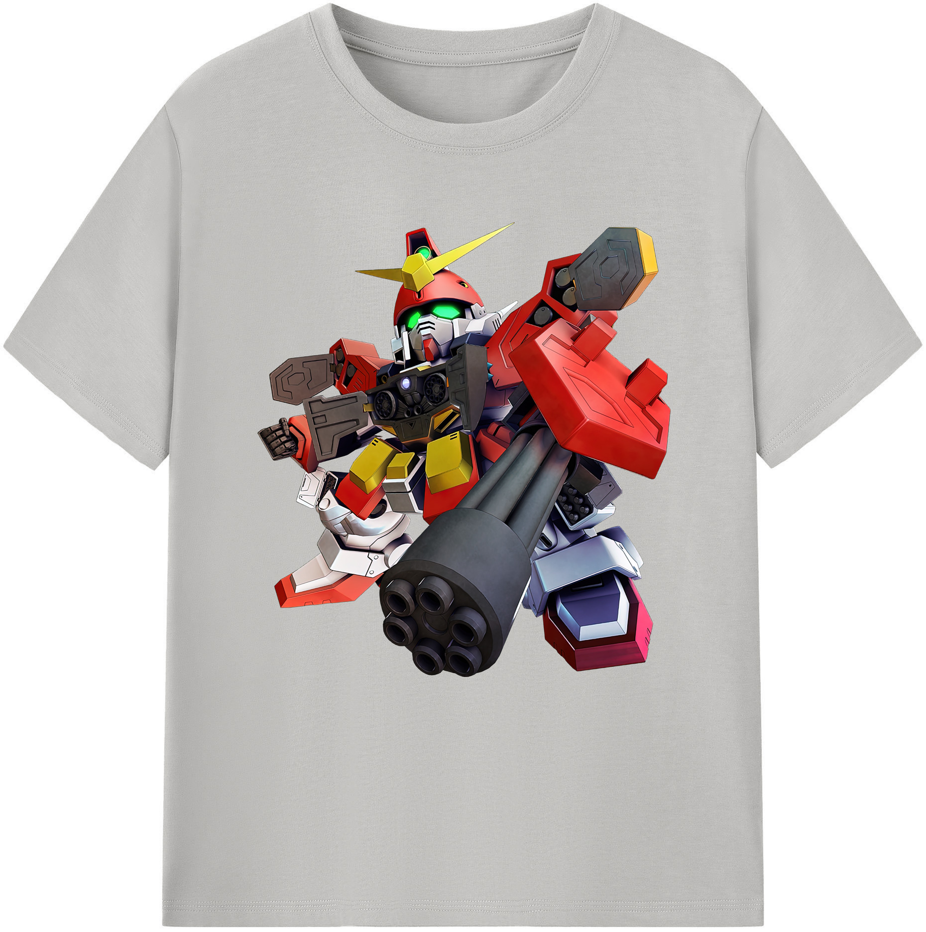 （画像用） 機動戦士ガンダム Mobile Suit Gundam レディースカジュアルプリントTシャツ（綿100％）