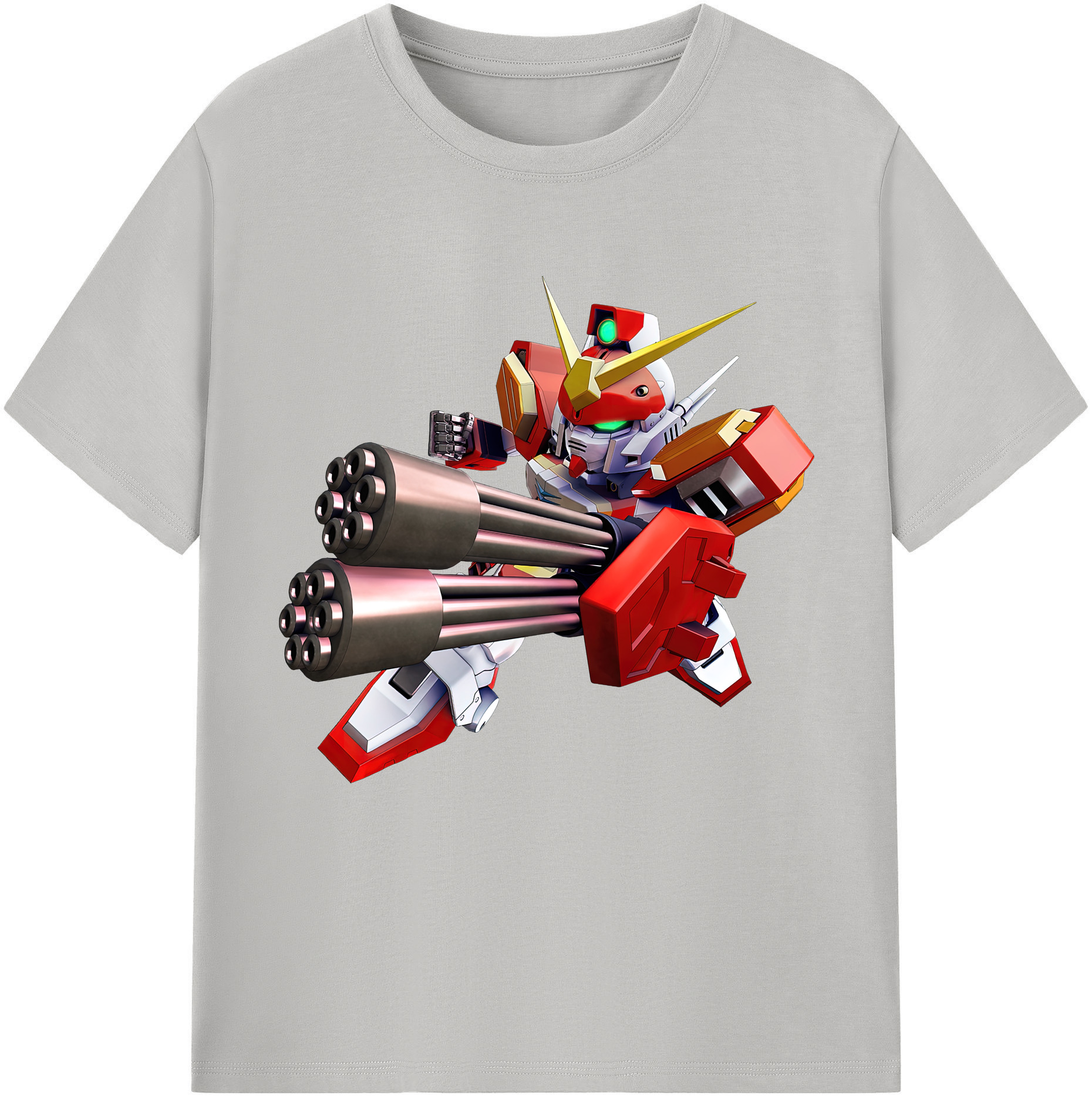 （画像用） 機動戦士ガンダム Mobile Suit Gundam レディースカジュアルプリントTシャツ（綿100％）
