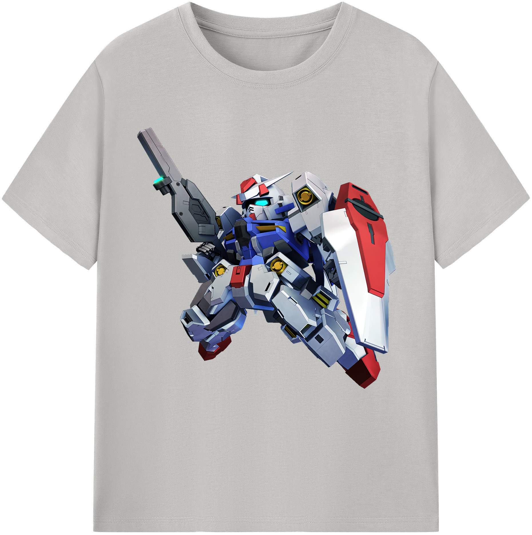 （画像用） 機動戦士ガンダム Mobile Suit Gundam レディースカジュアルプリントTシャツ（綿100％）