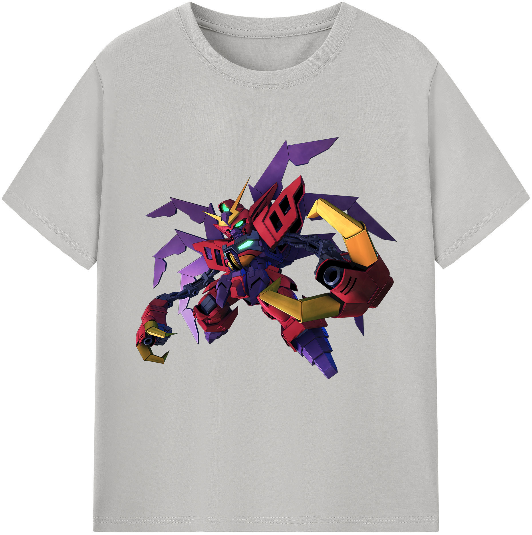 （画像用） 機動戦士ガンダム Mobile Suit Gundam レディースカジュアルプリントTシャツ（綿100％）