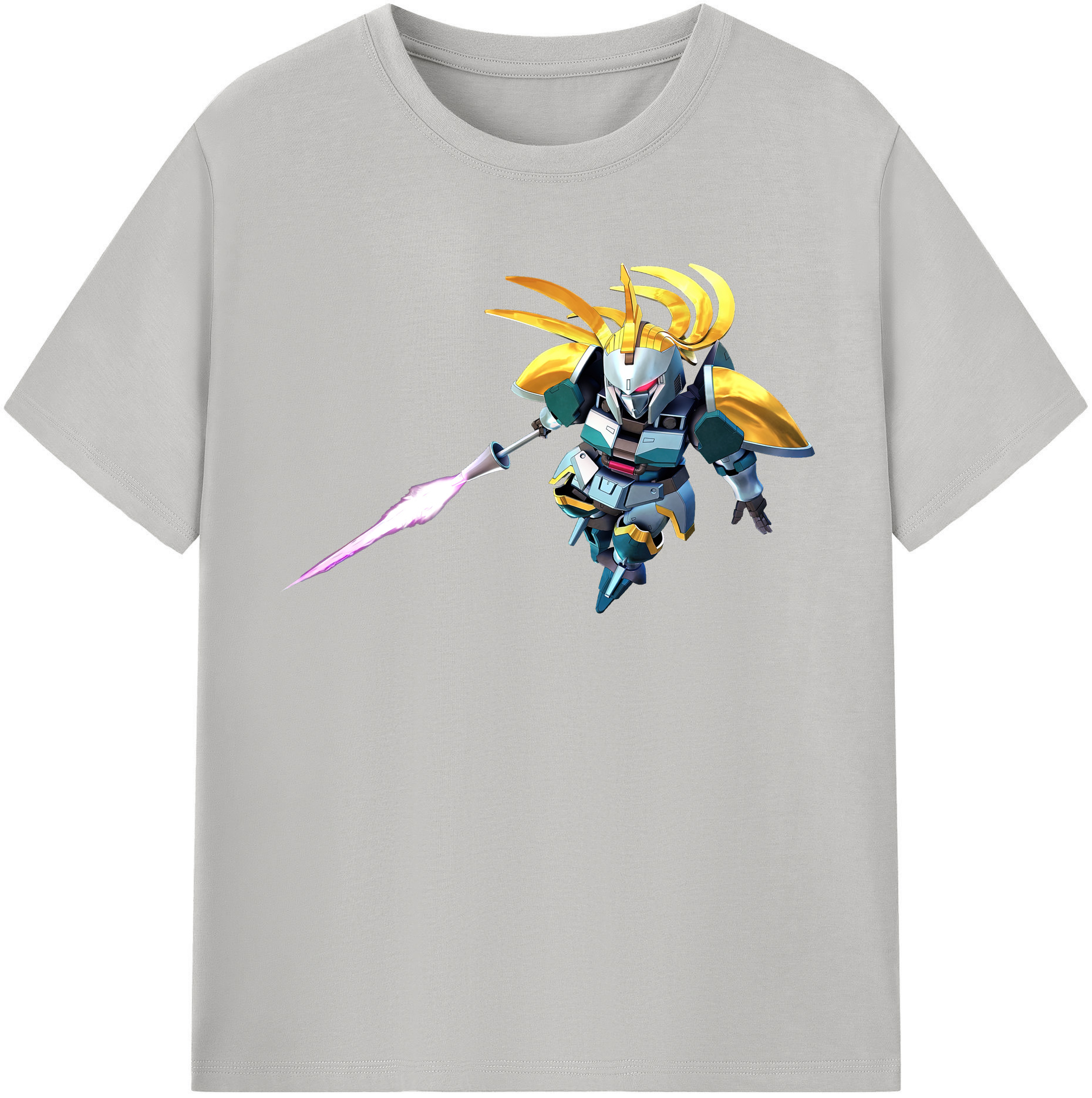 （画像用） 機動戦士ガンダム Mobile Suit Gundam レディースカジュアルプリントTシャツ（綿100％）
