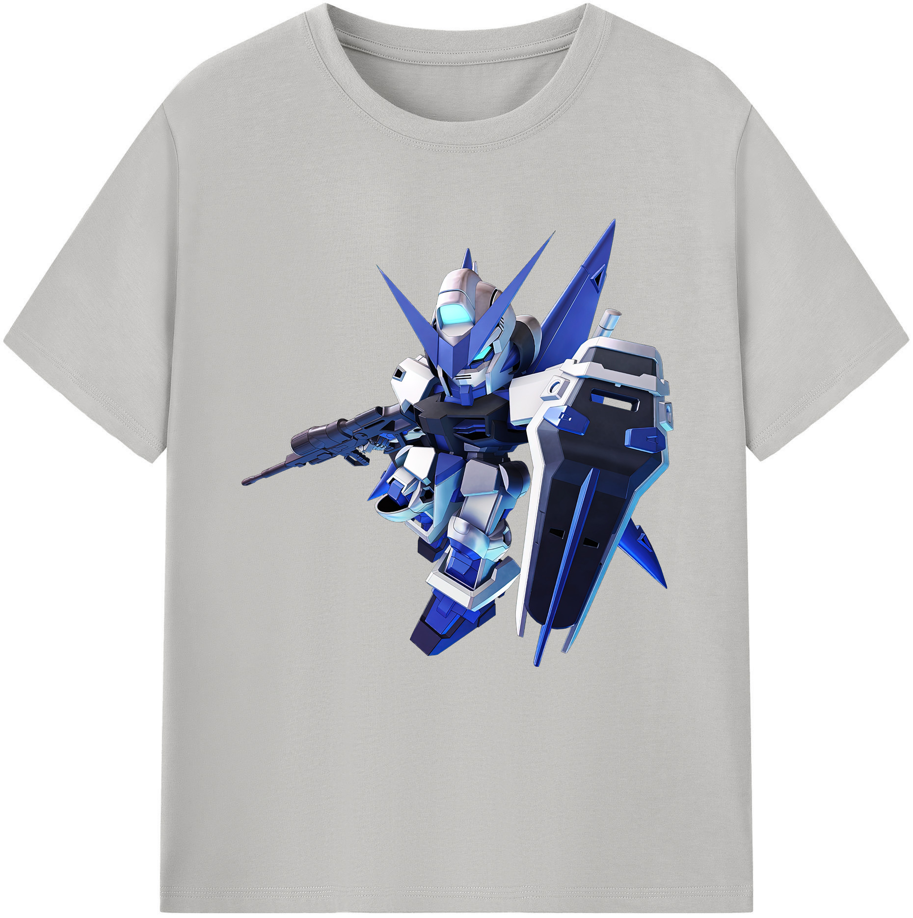 （画像用） 機動戦士ガンダム Mobile Suit Gundam レディースカジュアルプリントTシャツ（綿100％）